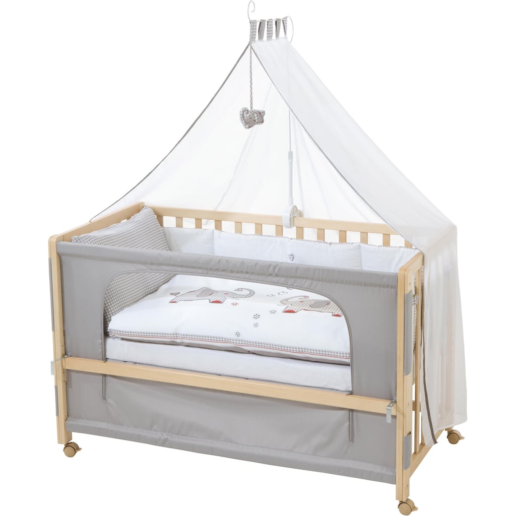 roba® Babybett »Room Bed, Jumbo twins grau«, (6 tlg.)