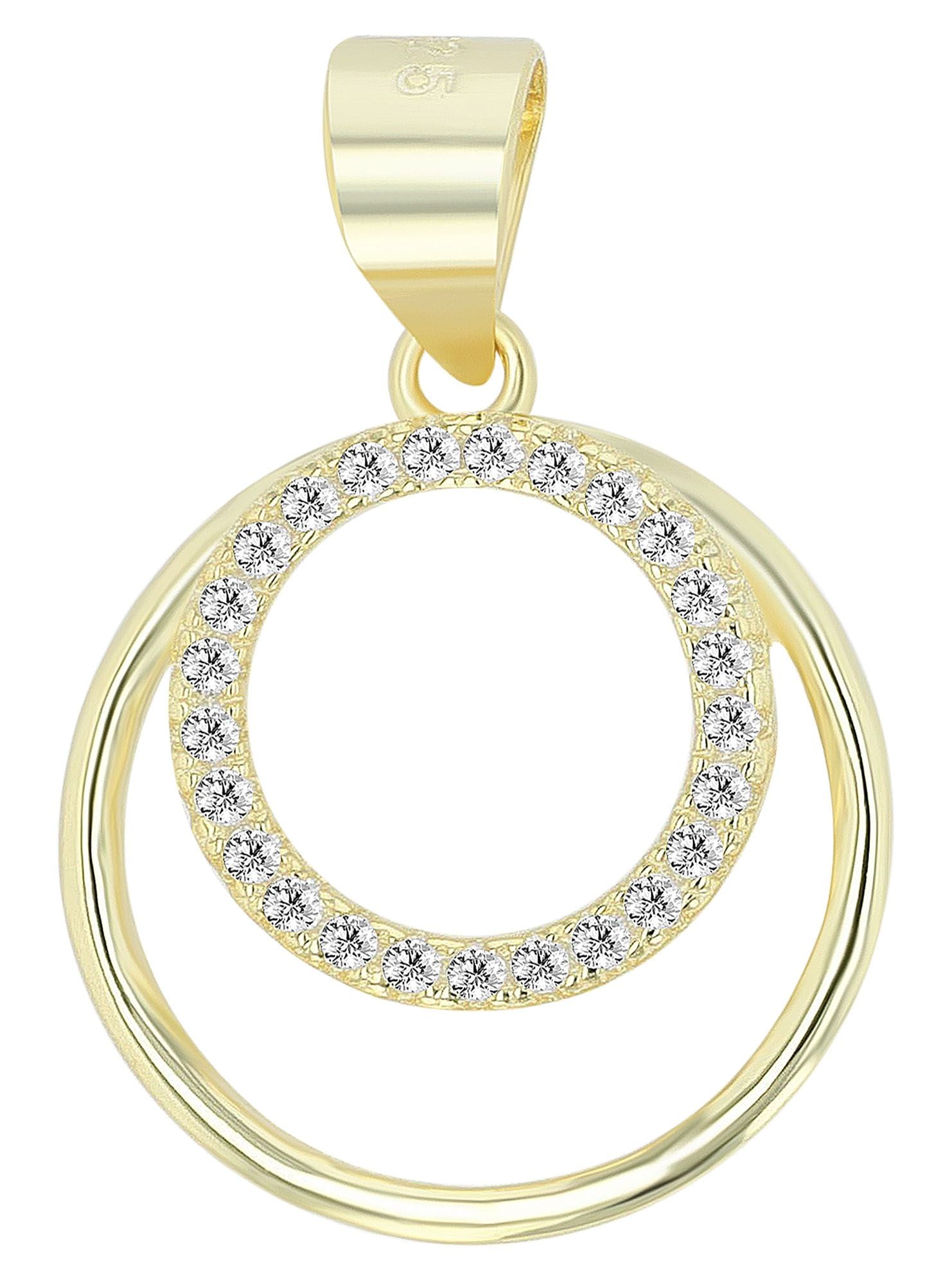 Adelia´s Kettenanhänger »Damen Anhänger aus 925 Silber mit Zirkonia«