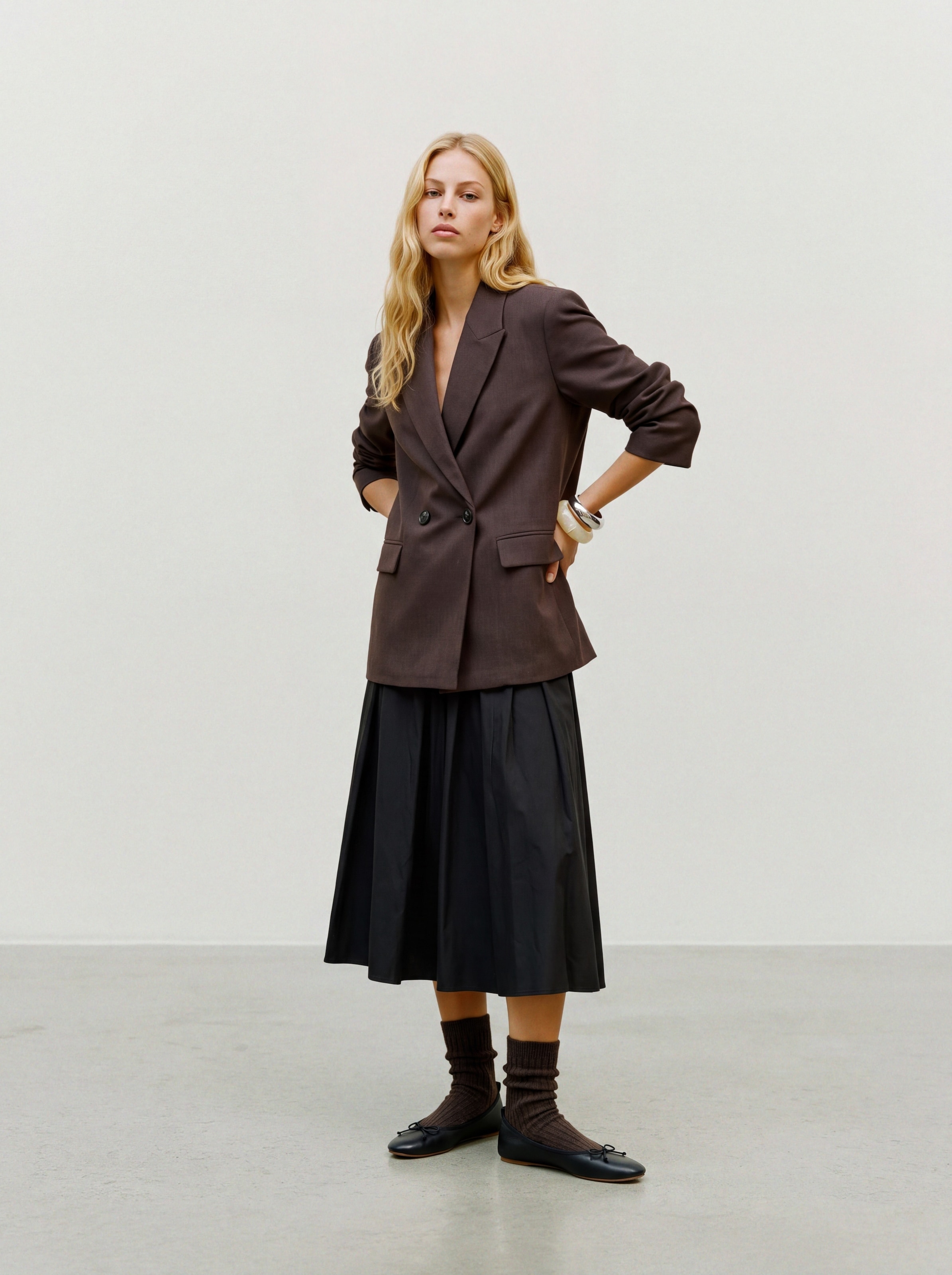 Vero Moda Jackenblazer »VMBESTIE LS LOOSE BLAZER NOOS« Materialmix, loose fit