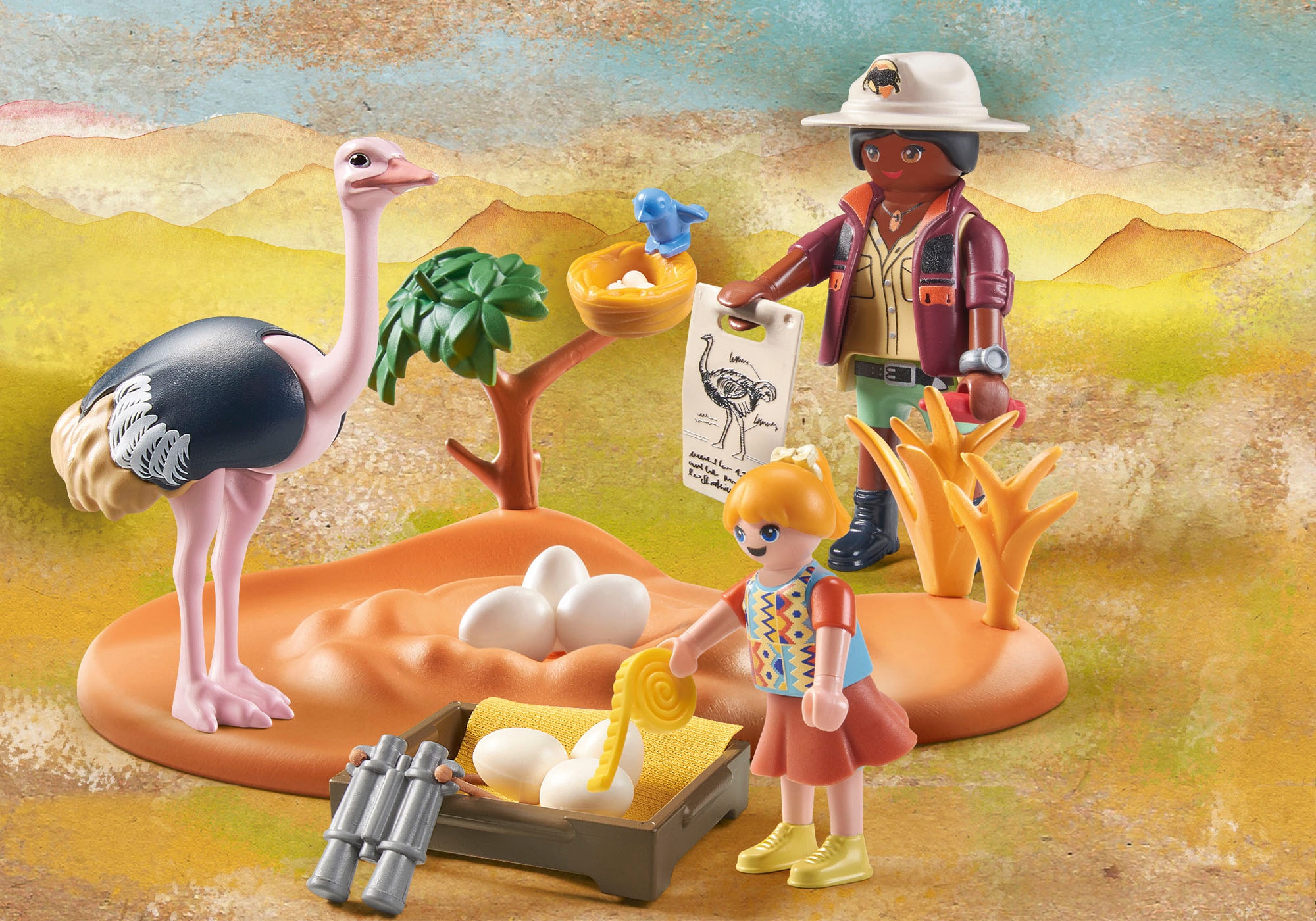 Playmobil® Konstruktions-Spielset »Zu Gast bei Papa Strauß (71296), Wiltopia«, (26 St.), teilweise aus recyceltem Material; Made in Europe
