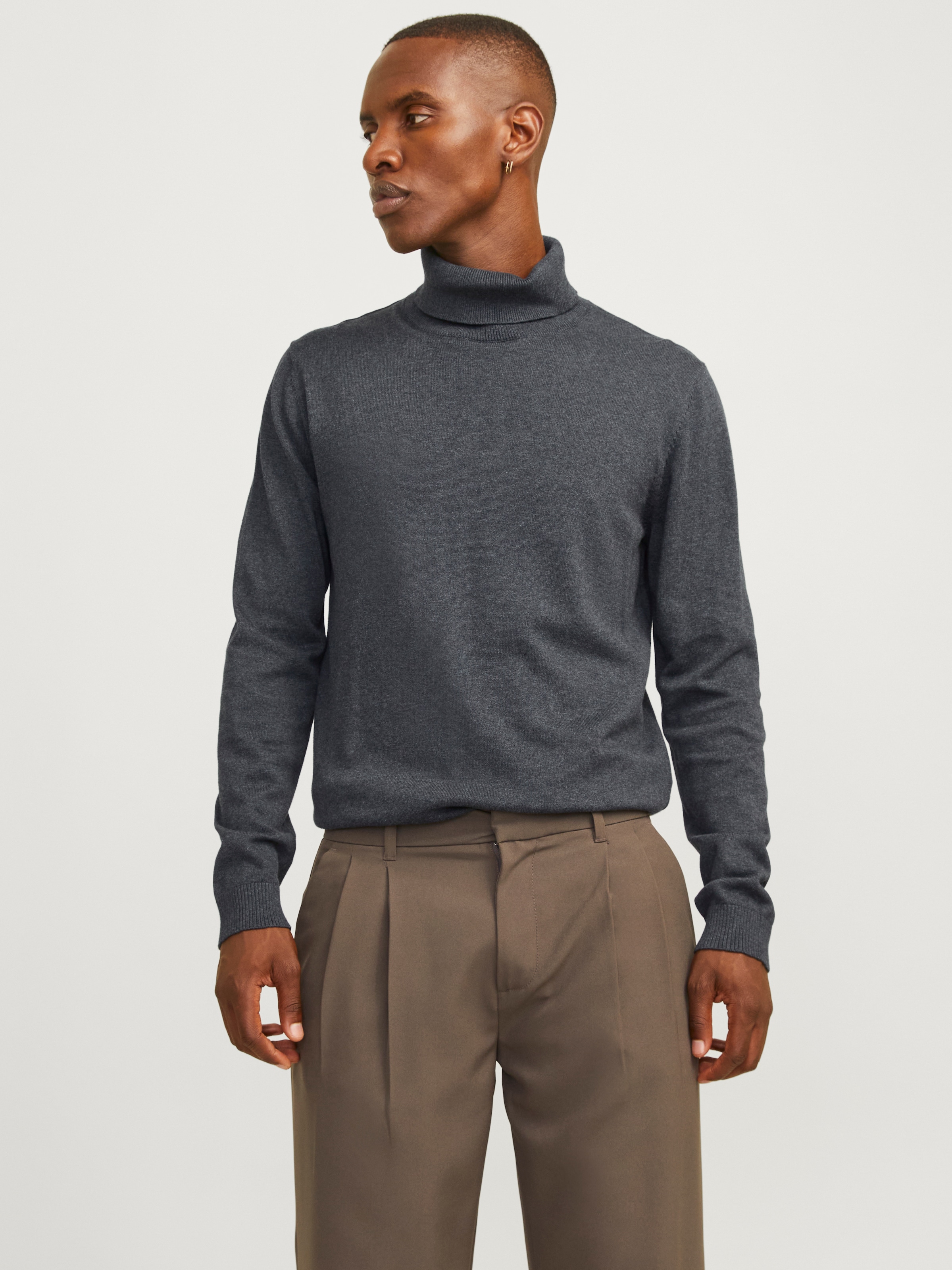 Rollkragenpullover »JJEBASIC KNIT ROLL NECK NOOS«