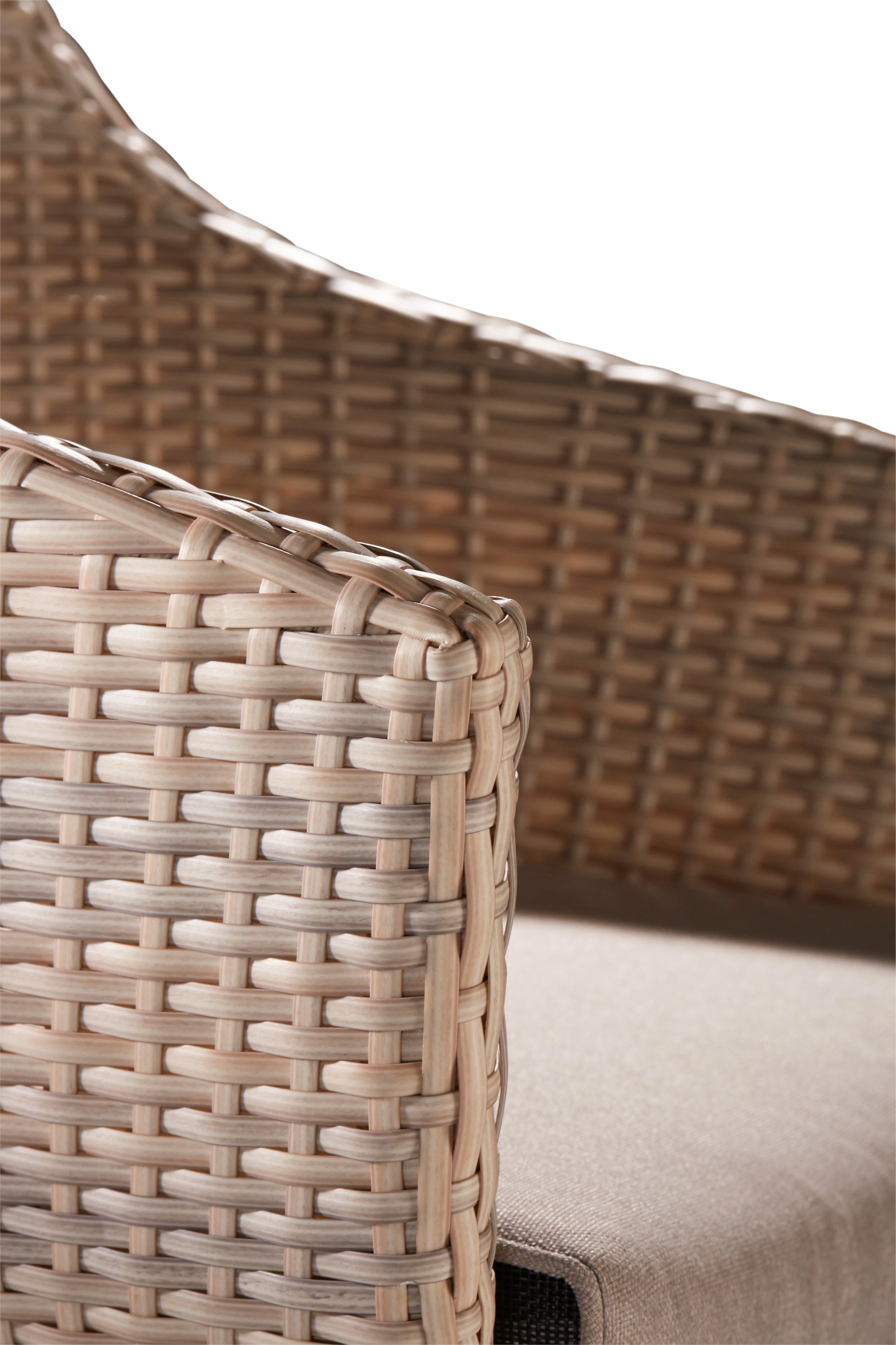 Best Gartenstuhl »Paterna«, (Set), 2 St., 2er Set, Set 2-tlg., Polyrattan, verstellbar, inkl. Auflage
