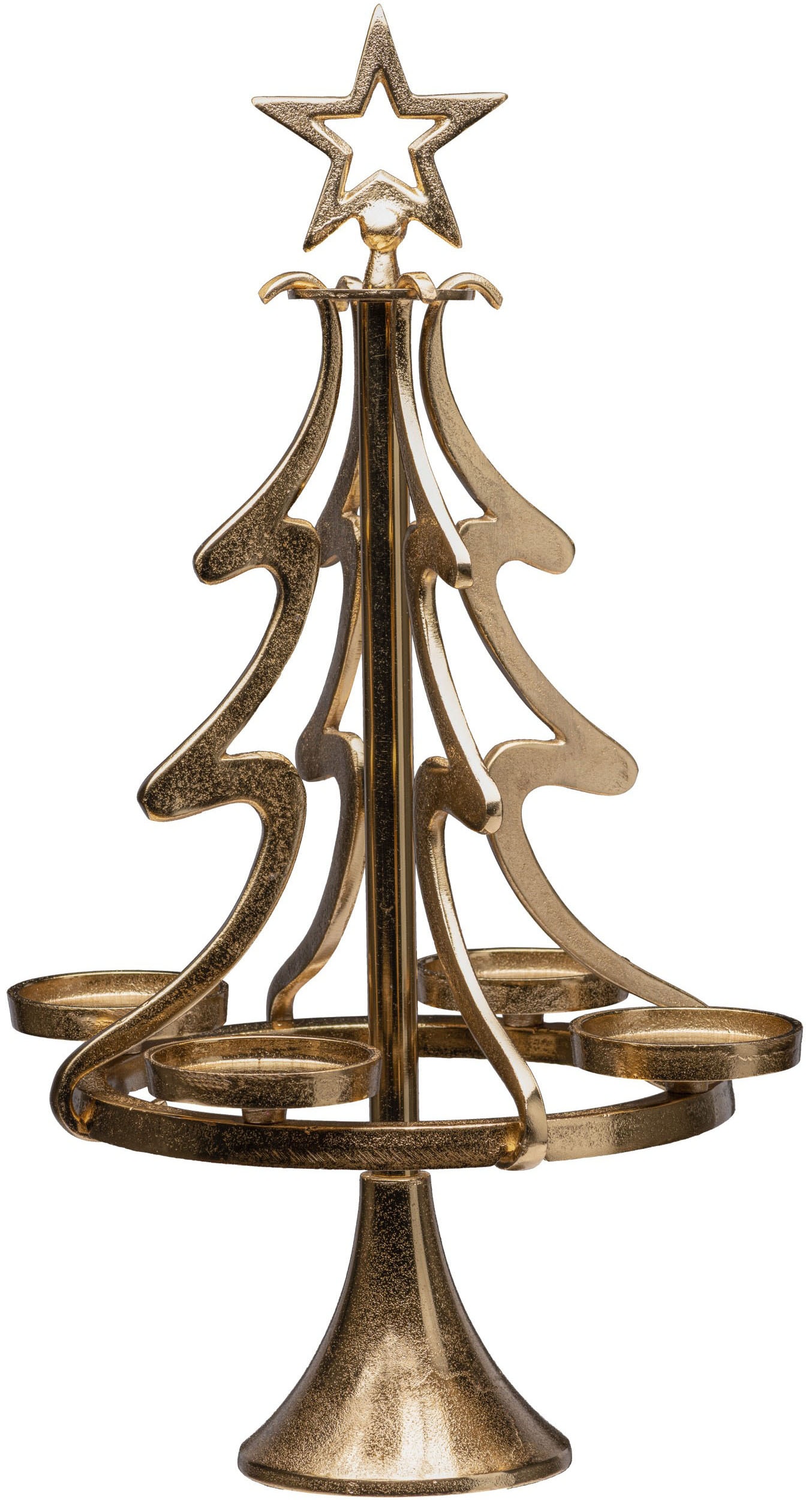 my home Adventsleuchter »Tannenbaum, Weihnachtsdeko«, (1 St.), Kerzenständer  aus Aluminium, Höhe 86 cm bestellen bei OTTO
