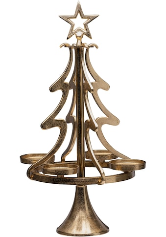 my home Adventsleuchter »Tannenbaum, Weihnachtsdeko«, (1 St.), Kerzenständer  aus Aluminium, Höhe 86 cm bestellen bei OTTO | Kerzenständer