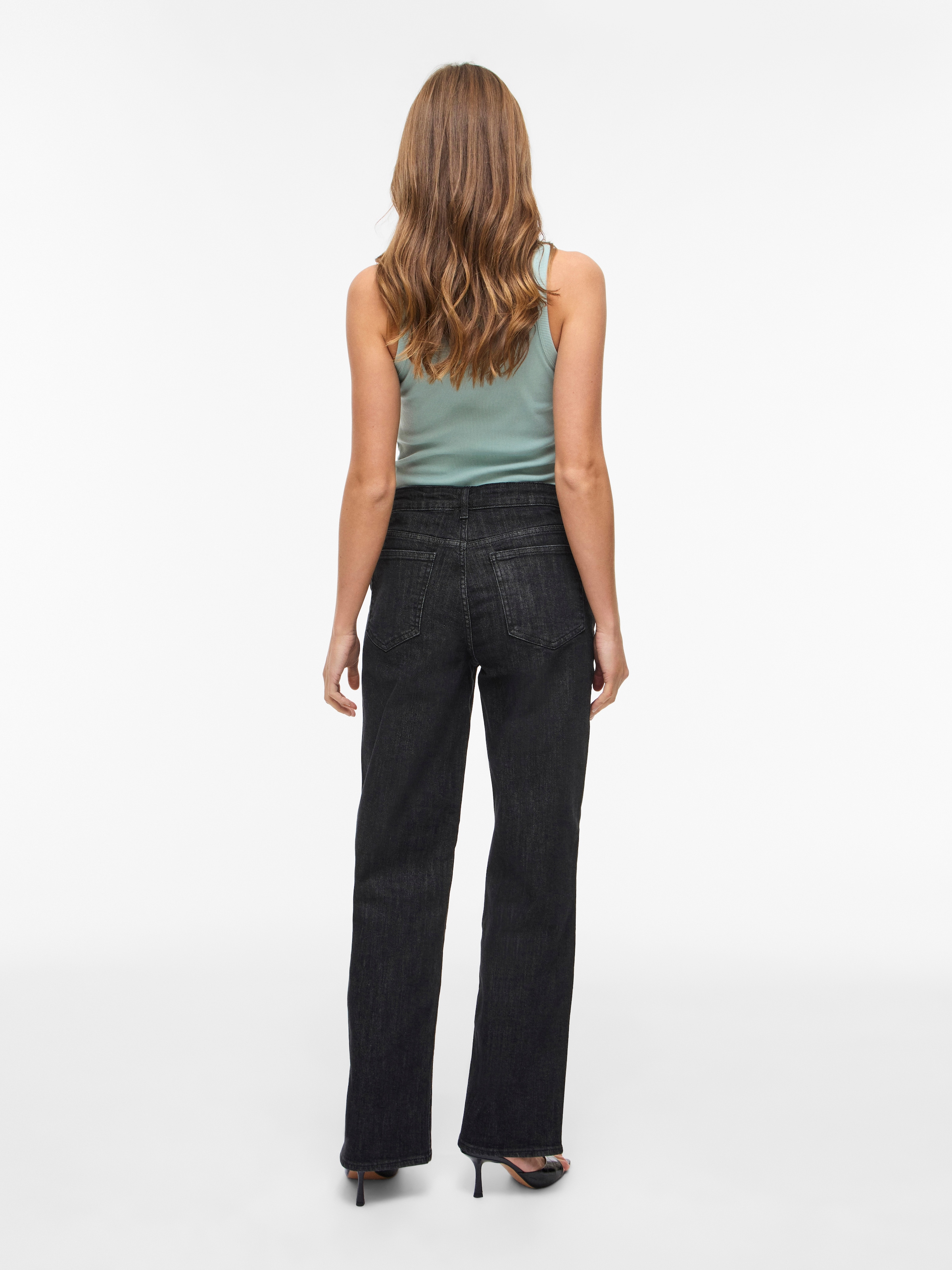 Vila Straight-Jeans »VILISA RW STRAIGHT JEANS ROS - NOOS« Baumwollmischung, regular waist, straight fit