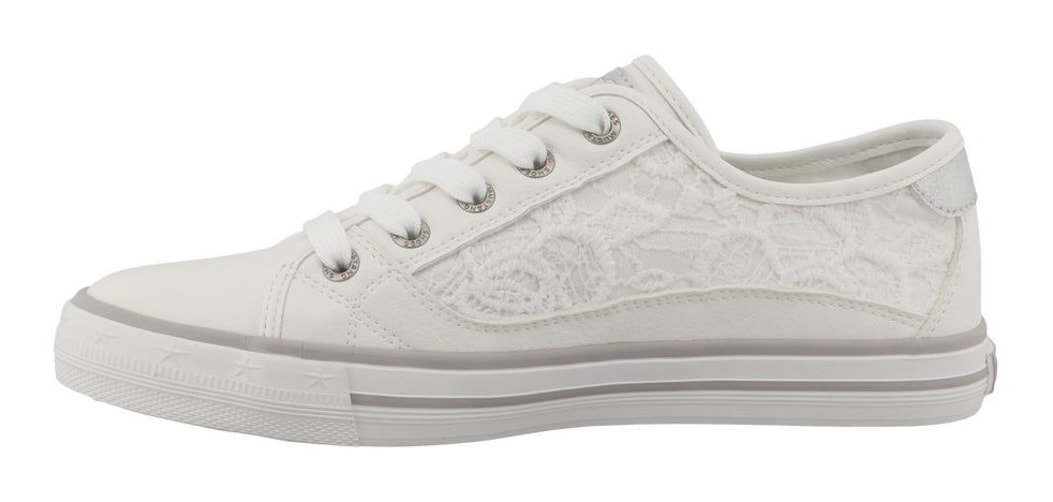 Mustang Shoes Sneaker »Winona«  Freizeitschuh, Halbschuh, Schnürschuh mit Makramee-Stickerei