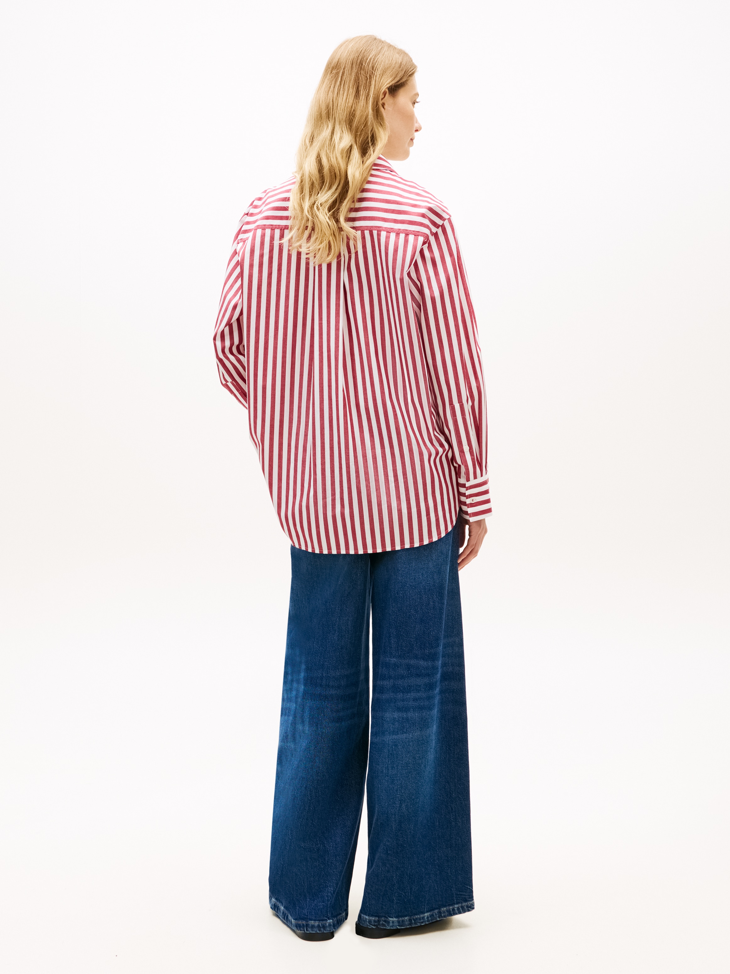 Tommy Hilfiger Langarmbluse »ESS POPLIN EASY FIT SHIRT« Baumwolle