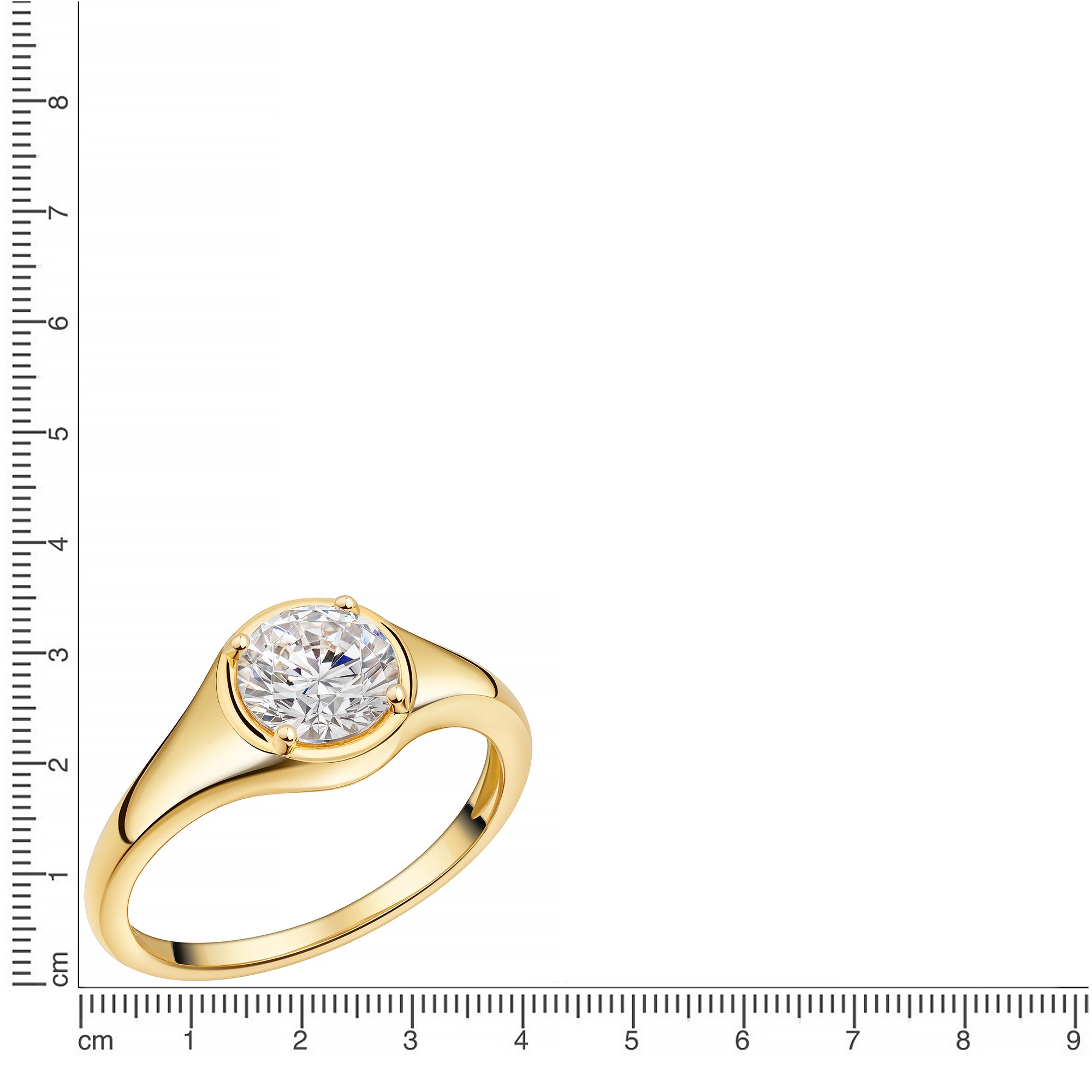 Firetti Fingerring »Schmuck Geschenk Silber 925 Damenring Ring Solitär« mit Zirkonia (synth.)