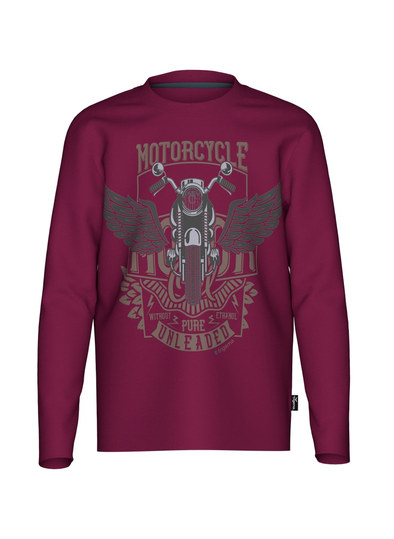 Trigema Longsleeve »TRIGEMA Langarmshirt mit großem Motorrad-Print« 1 Stk. tlg.