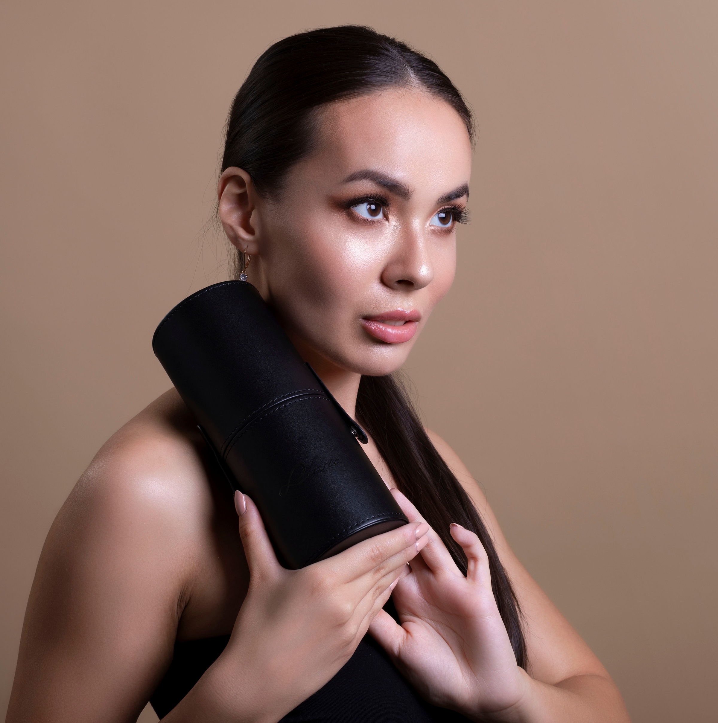 Luvia Cosmetics Kosmetikpinsel-Set »Prime Vegan Pro Black Edition«, (15 tlg.)