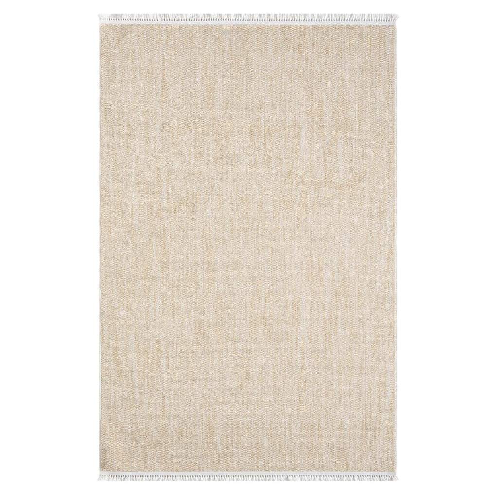 Carpet City Teppich »CLASICO 0052« rechteckig 11 mm Höhe Läufer, Kurzflor, Hochtief-Muster, Boho, Fransen, Wohnzimmer