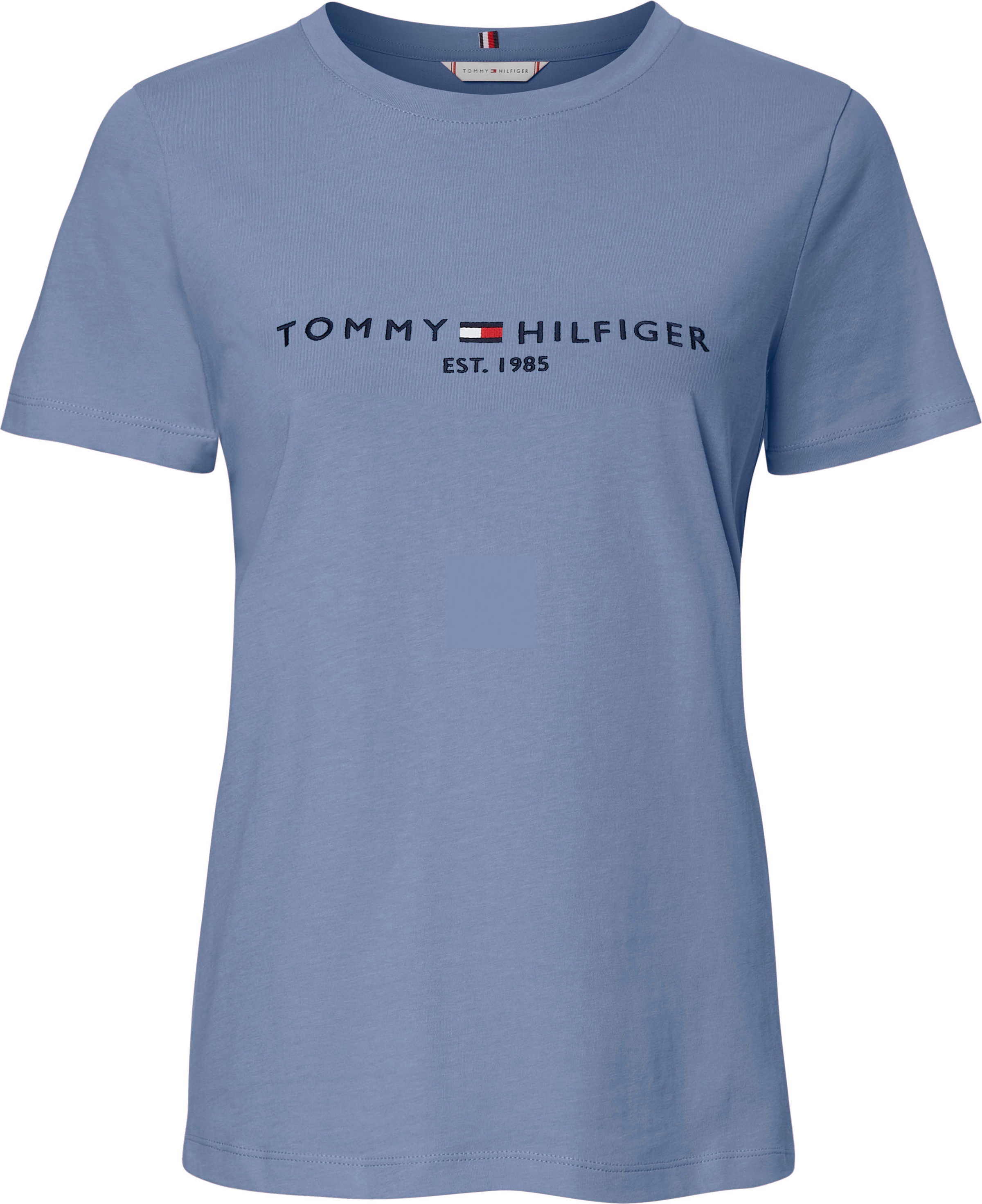 Tommy Hilfiger Rundhalsshirt »REGULAR HILFIGER C-NK TEE SS«, mit großem Tommy Hilfiger Logoschriftzug