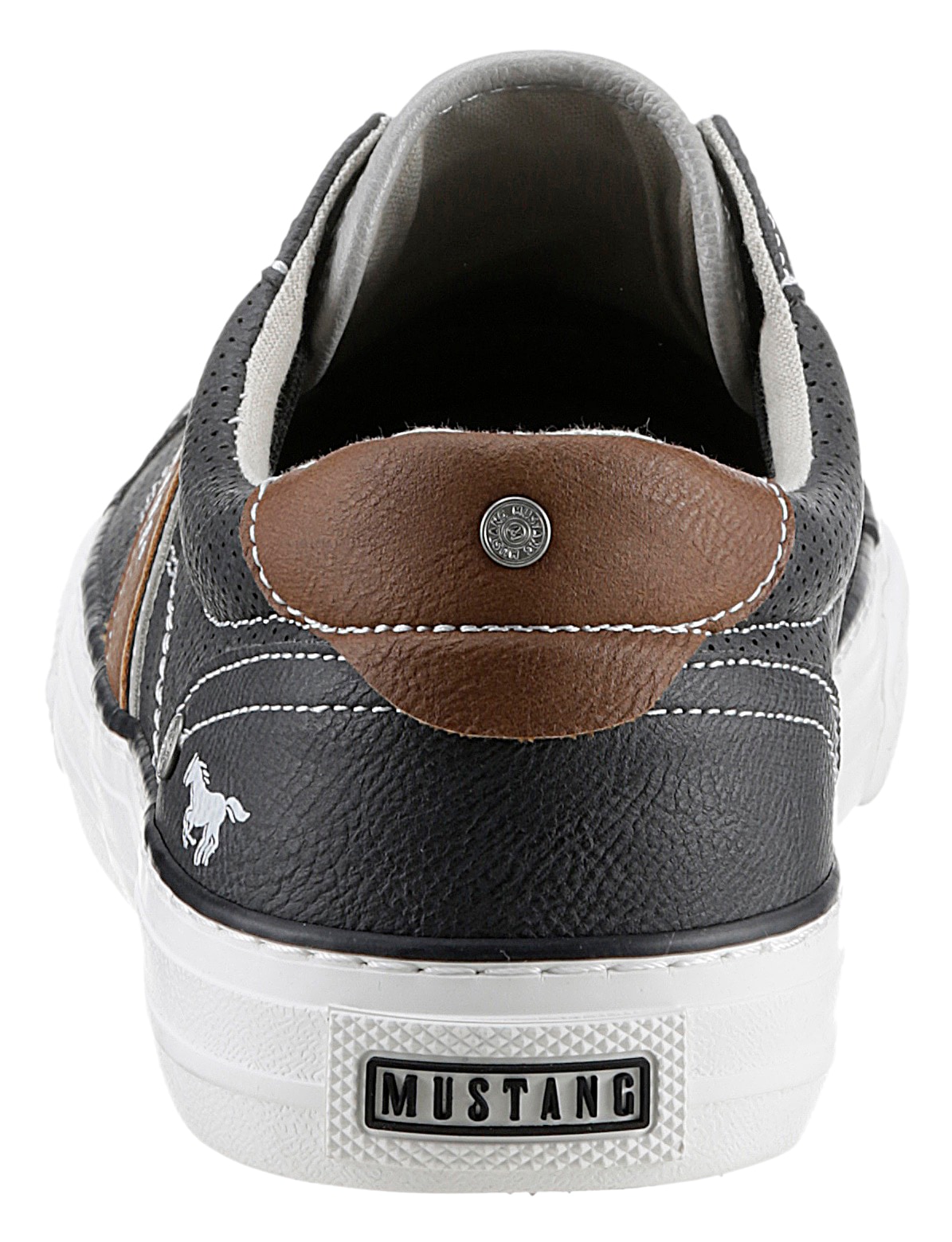 Mustang Shoes Slip-On Sneaker, mit stylischem Seitenstreifen, Freizeitschuh, Halbschuh, Schnürschuh