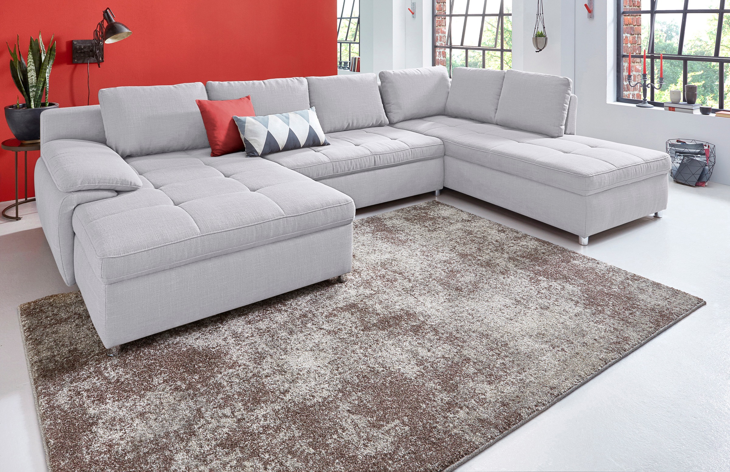 sit&more Wohnlandschaft »Labene U-Form«, wahlweise mit Bettfunktion und Bettkasten