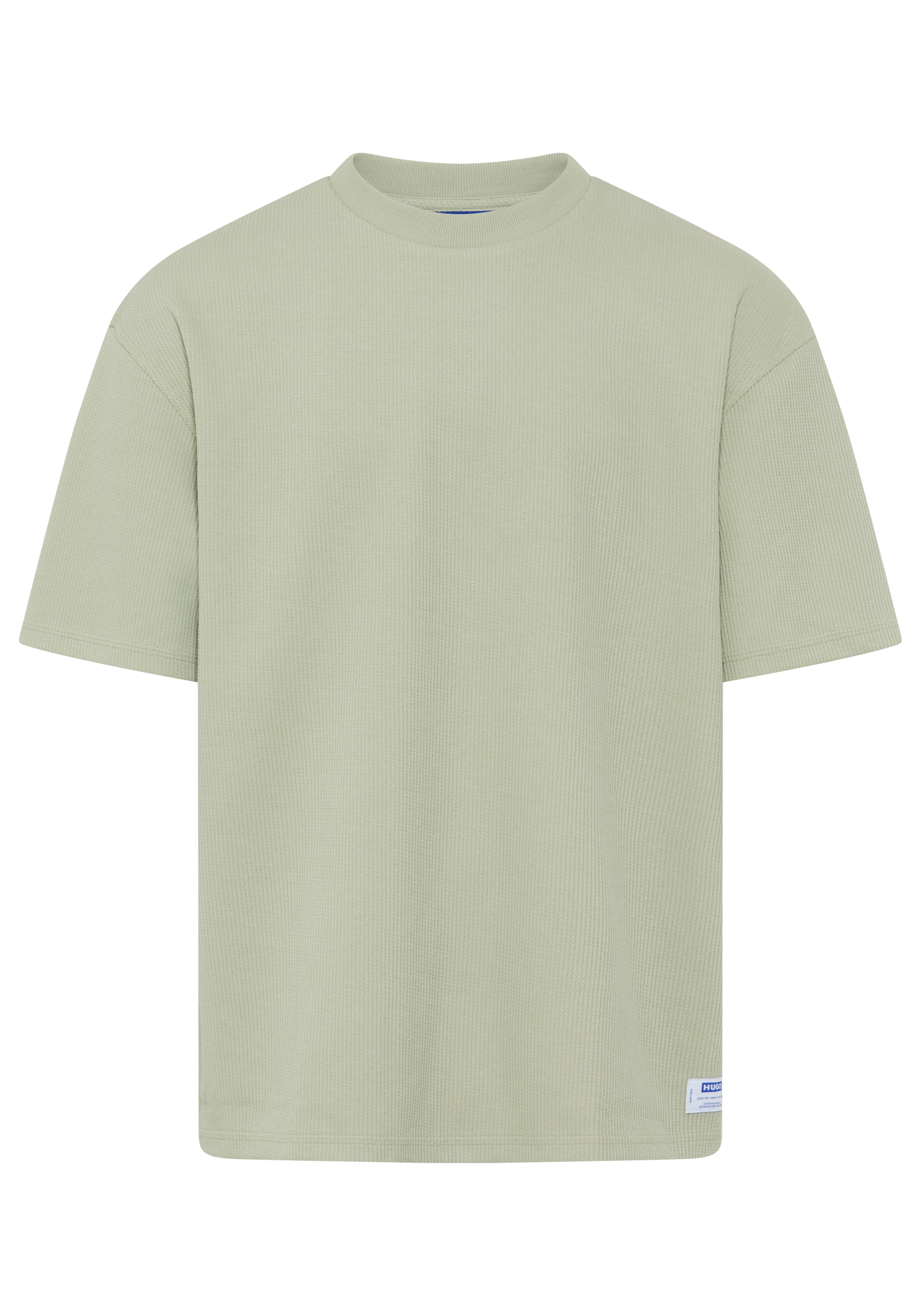 HUGO Blue T-Shirt »Nuwaffle« Rundhalsausschnitt, Regular Fit, dezentes Waffelmuster