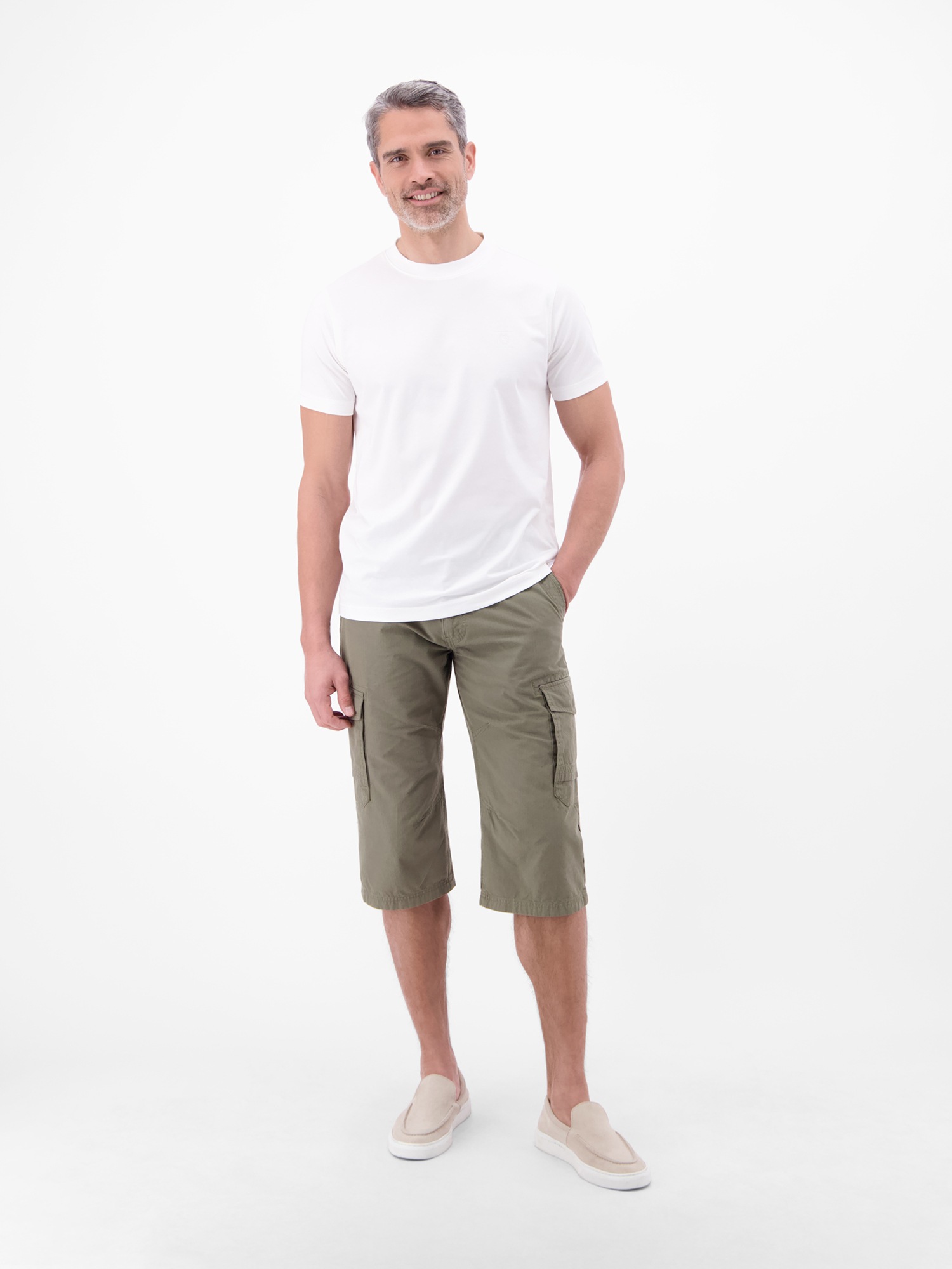 LERROS Cargoshorts »Bermuda mit Cargotaschen, lang geschnitten«