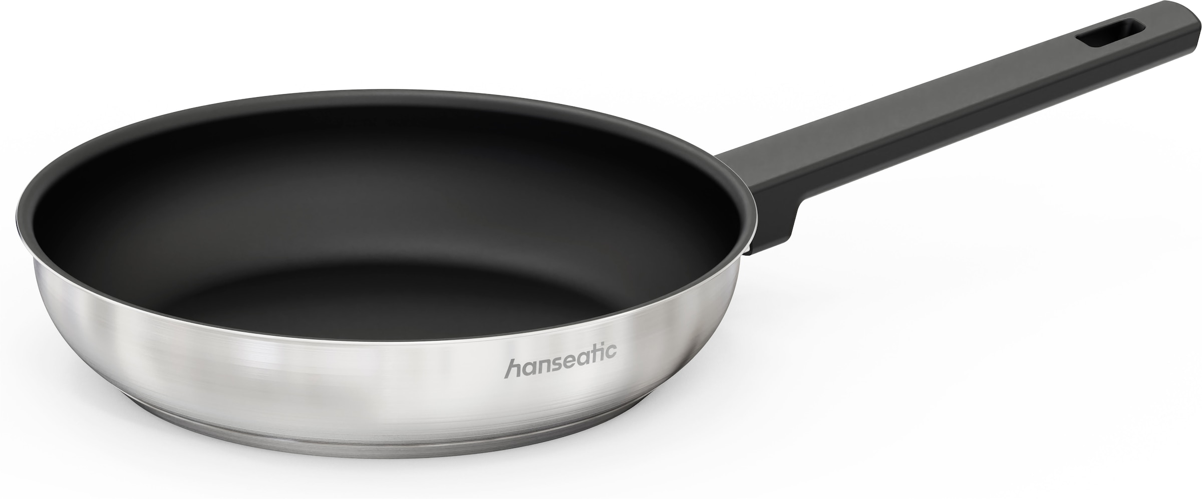 Hanseatic Pfannen-Set »SMART« Edelstahl 18/10 Set, 1x Pfanne Ø 20 cm, 24 cm und 28 cm, 3 tlg. Pfannen mit Antihaftbeschichtung, für alle Herdarten, inkl. Induktion