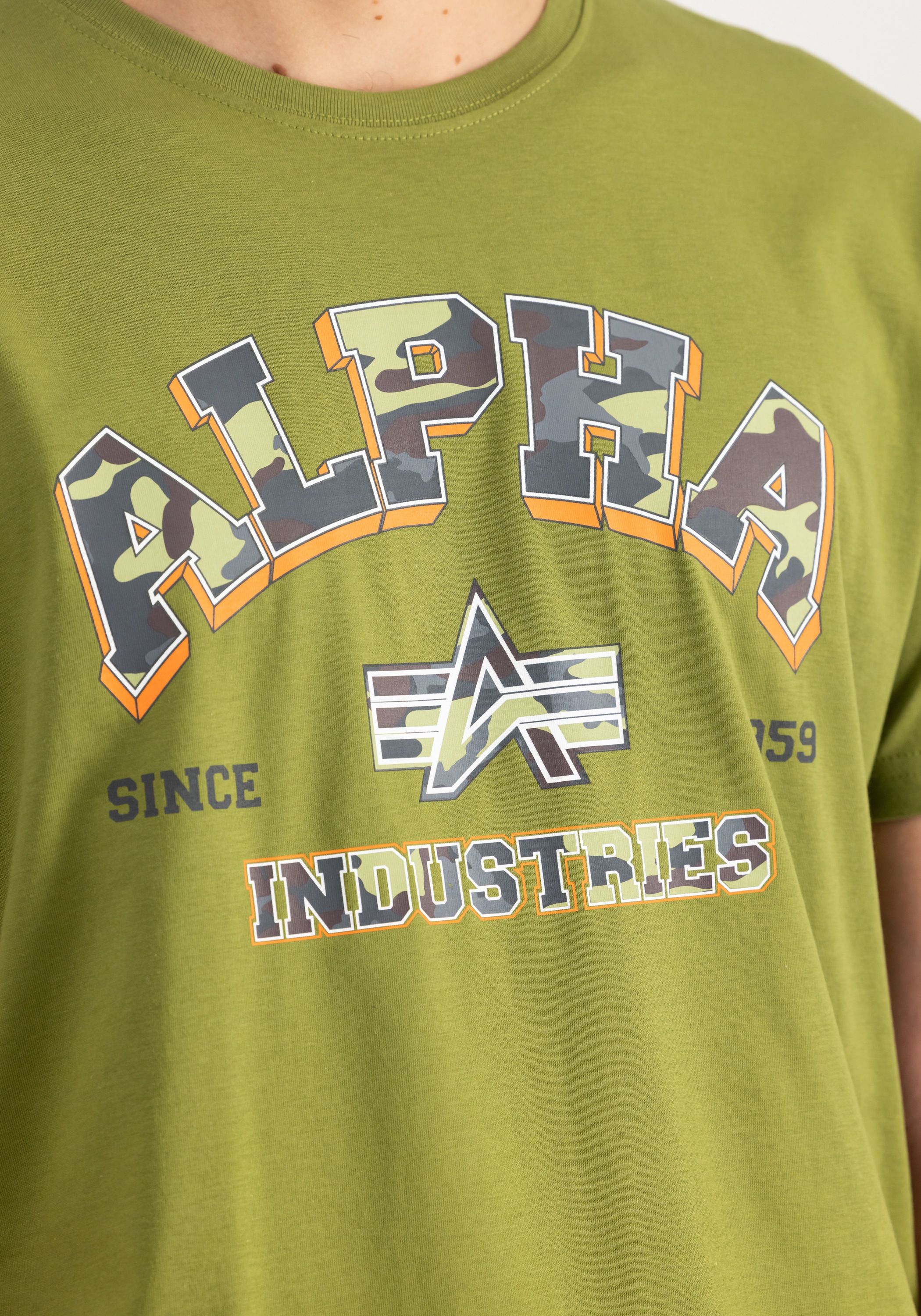 Alpha Industries T-Shirt »Alpha Industries Men - T-Shirts College Camo T-Shirt«