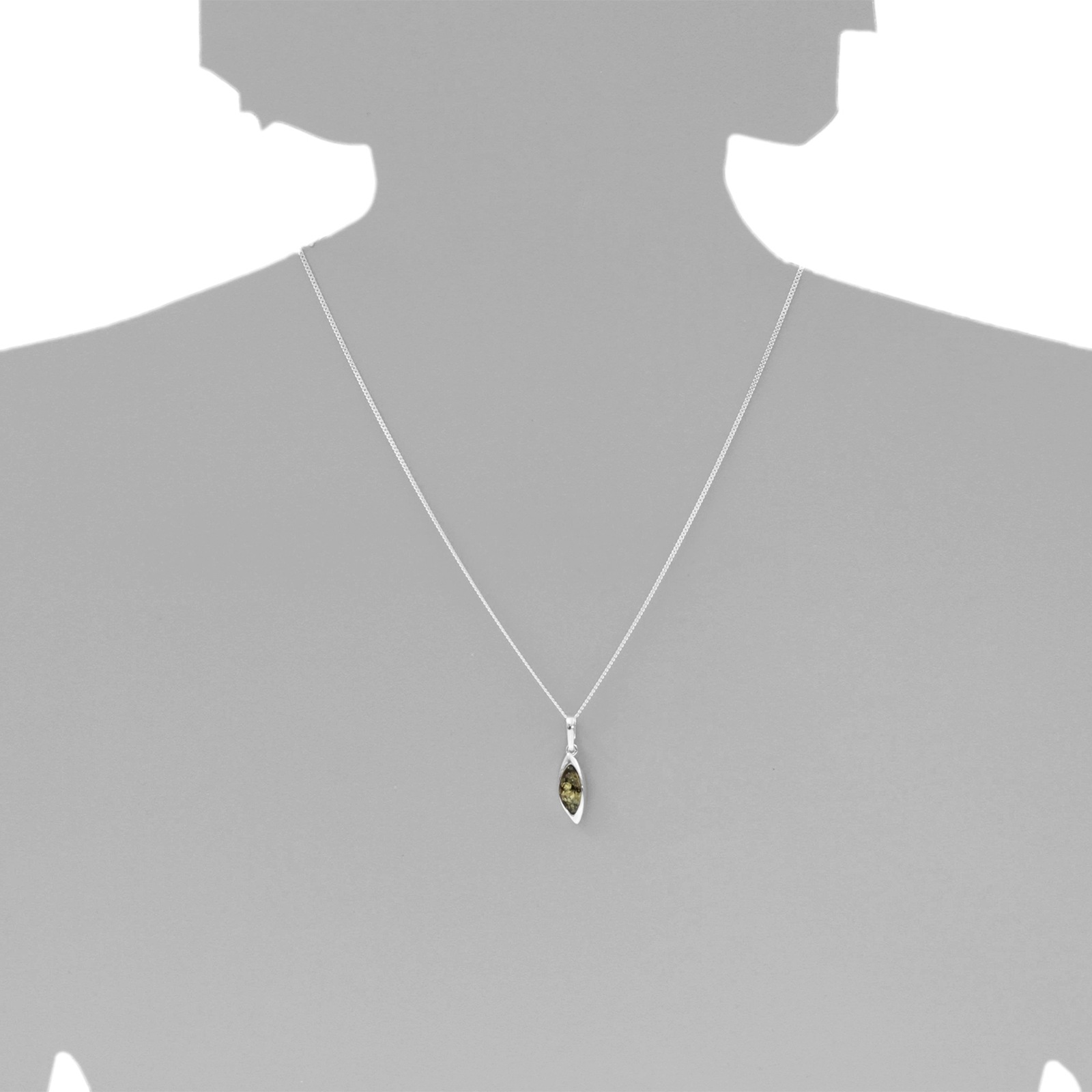 OSTSEE-SCHMUCK Kette mit Anhänger »- Tonje - Silber 925/000 - Bernstein«