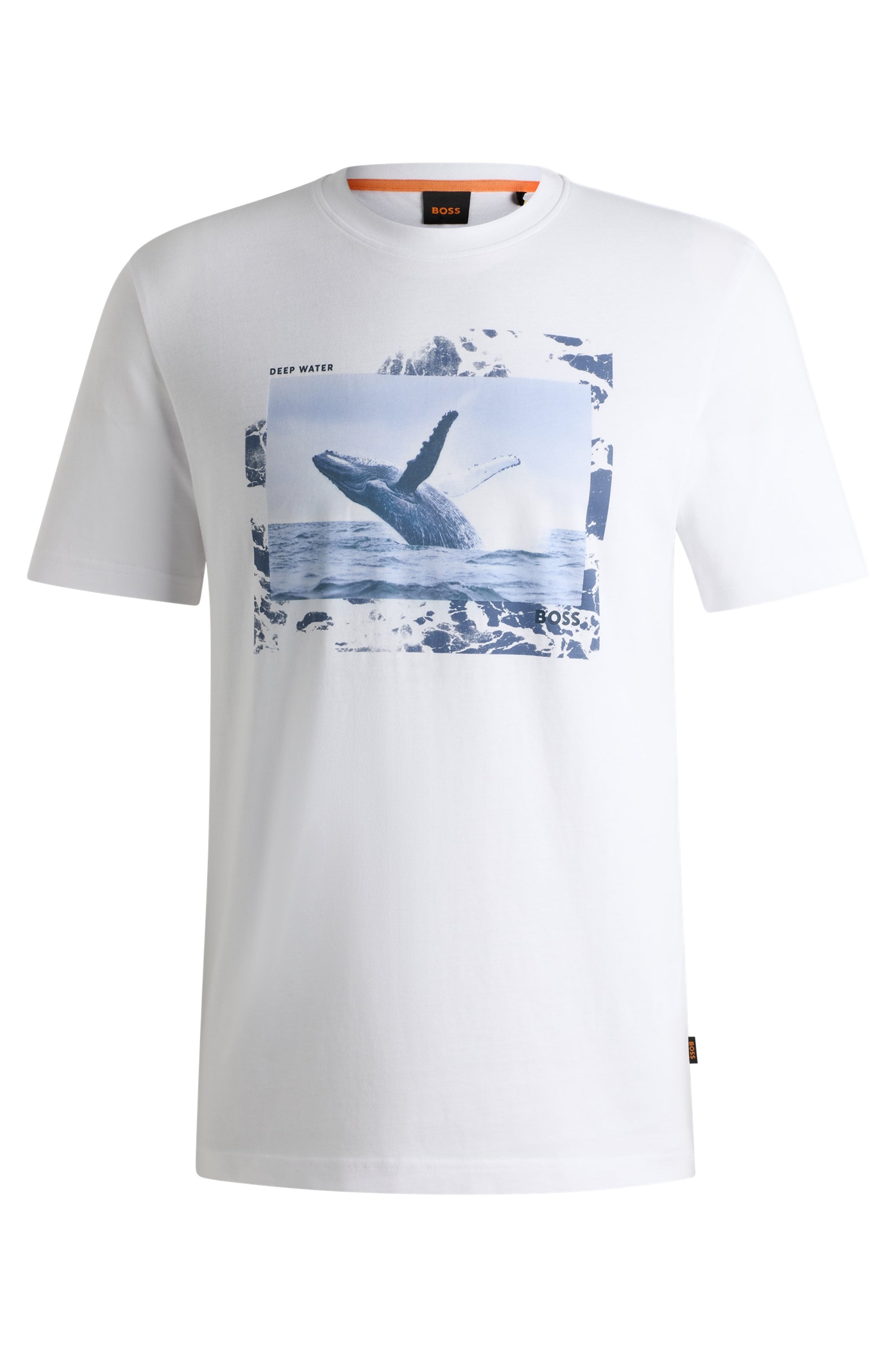 BOSS ORANGE T-Shirt »Te Dunetrace«, mit großem Fotodruck