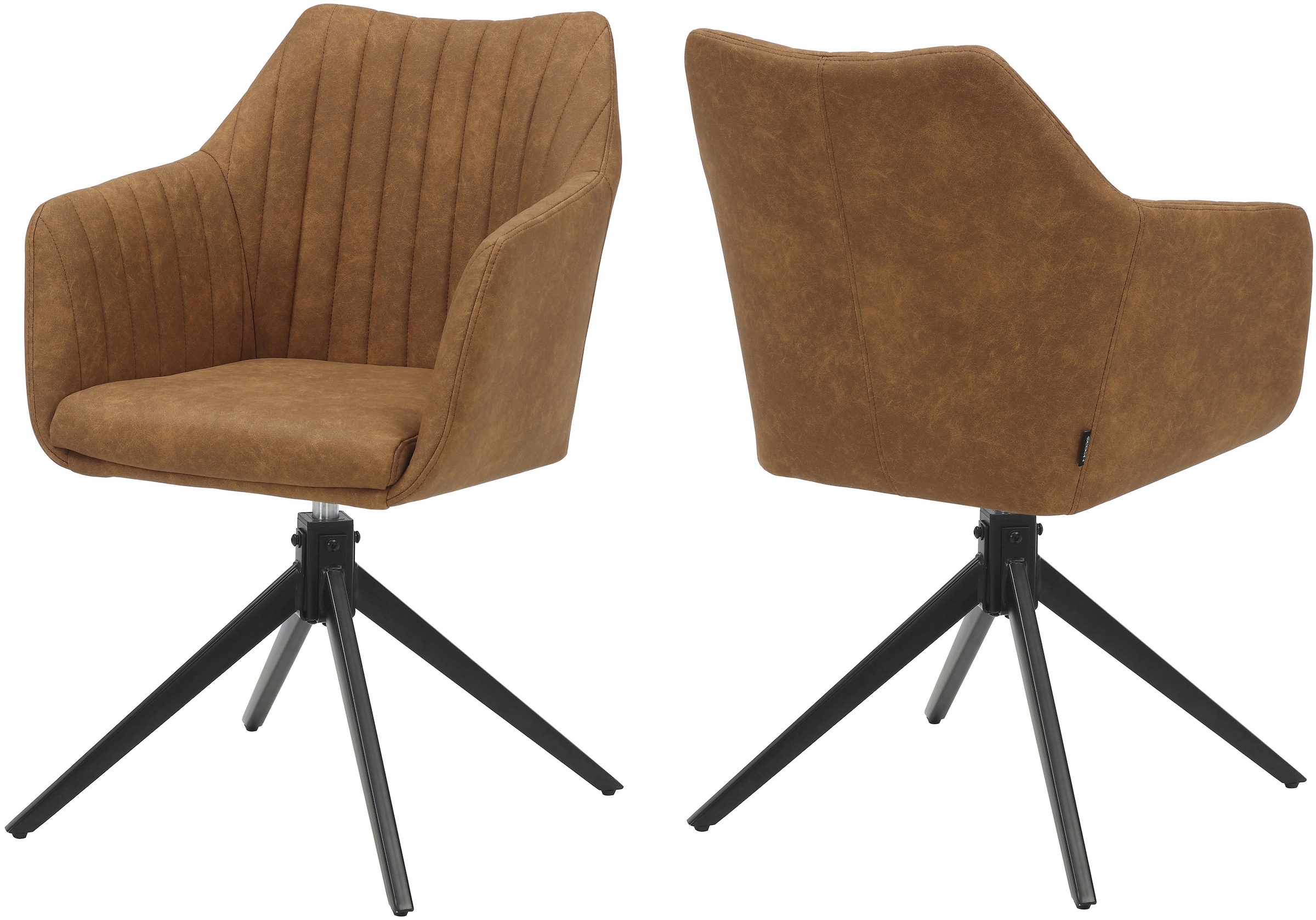 Home affaire Esszimmerstuhl »Naples, TOPSELLER!, OTTOs Choice«, (Set), 2 St., Drehstuhl 360 Grad Drehfunktion, hochwertiges Material, pflegeleicht