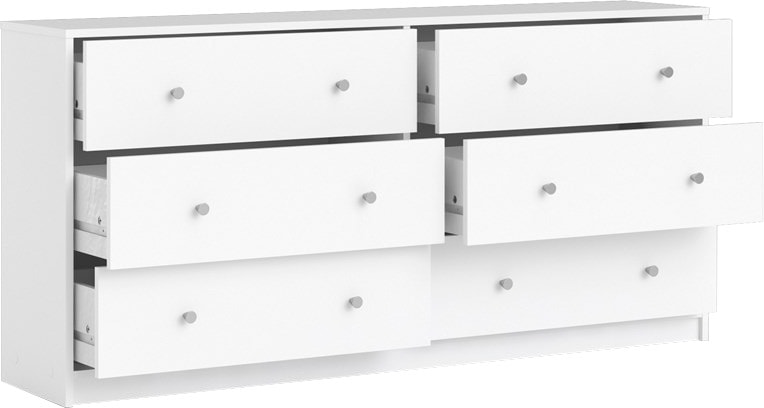 Home affaire Sideboard »May, Aufbewahrung, Schubkastenkommode, Stauraum«, mit 6 Schubladen, Knopfgriffen,Tiefe von 30 cm, Breite 143 cm