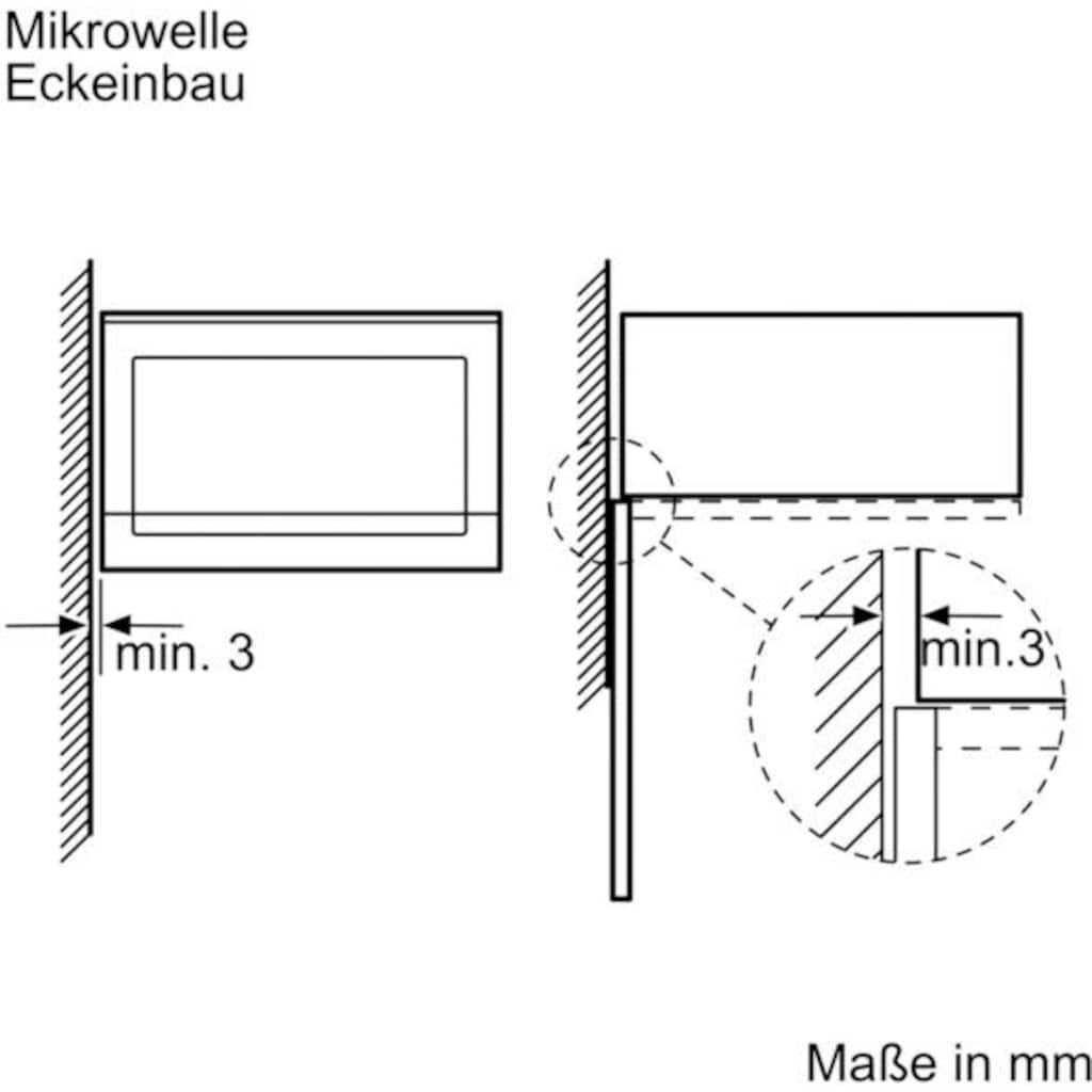 SIEMENS Einbau-Mikrowelle »BF525LMS0«, Mikrowelle, 800 W