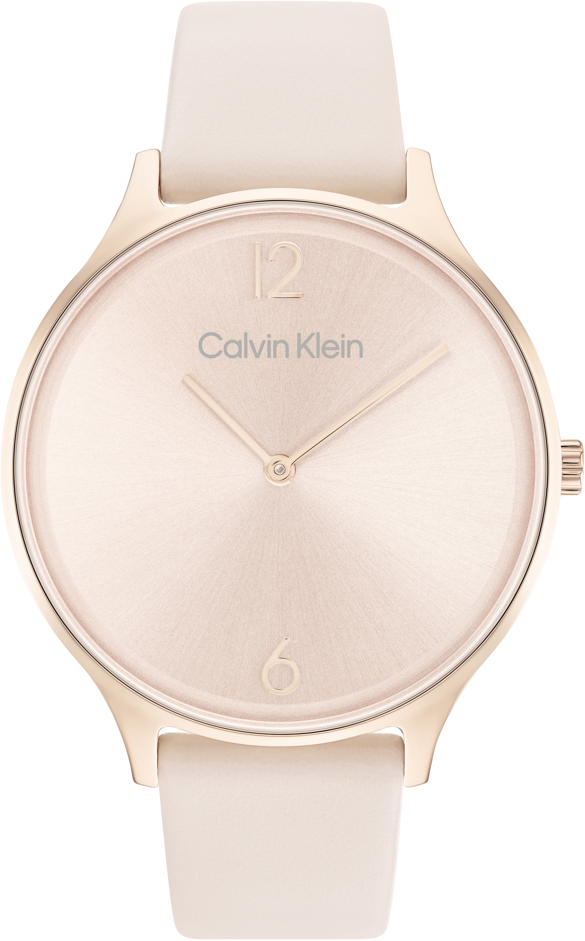 Calvin Klein Quarzuhr »Timeless 2H, 25200009«, Armbanduhr, Damenuhr, Mineralglas, IP-Beschichtung