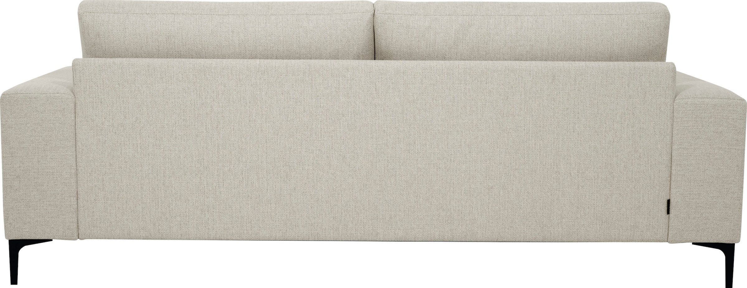 OTTO home 3-Sitzer »Xander« Breite 224 cm, Soft-Touch Chenille, schwarze Metallfüße