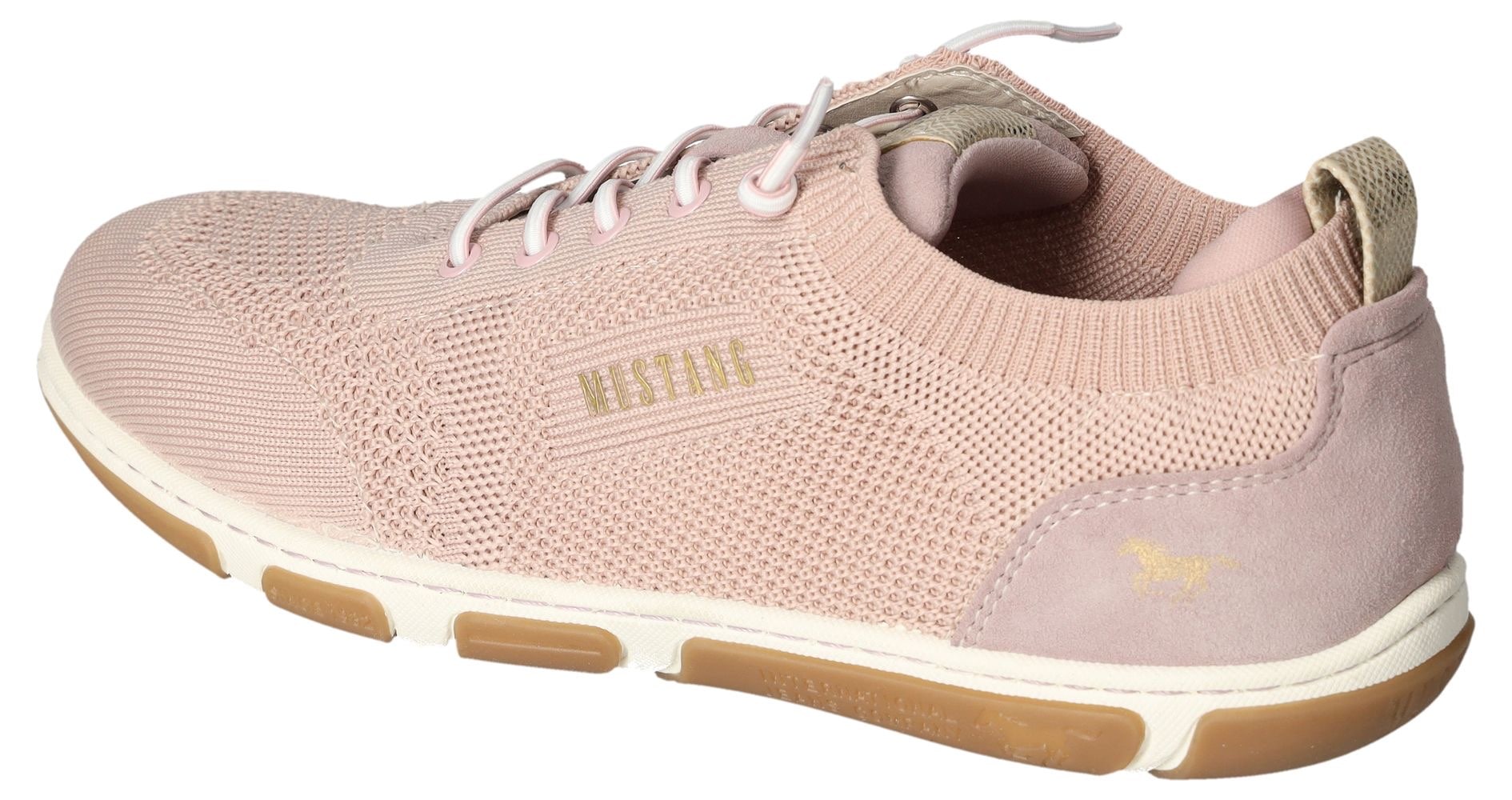 Mustang Shoes Slip-On Sneaker, Freizeitschuh, Halbschuh, Schlupfschuh, mit Elastik-Schnürsenkel