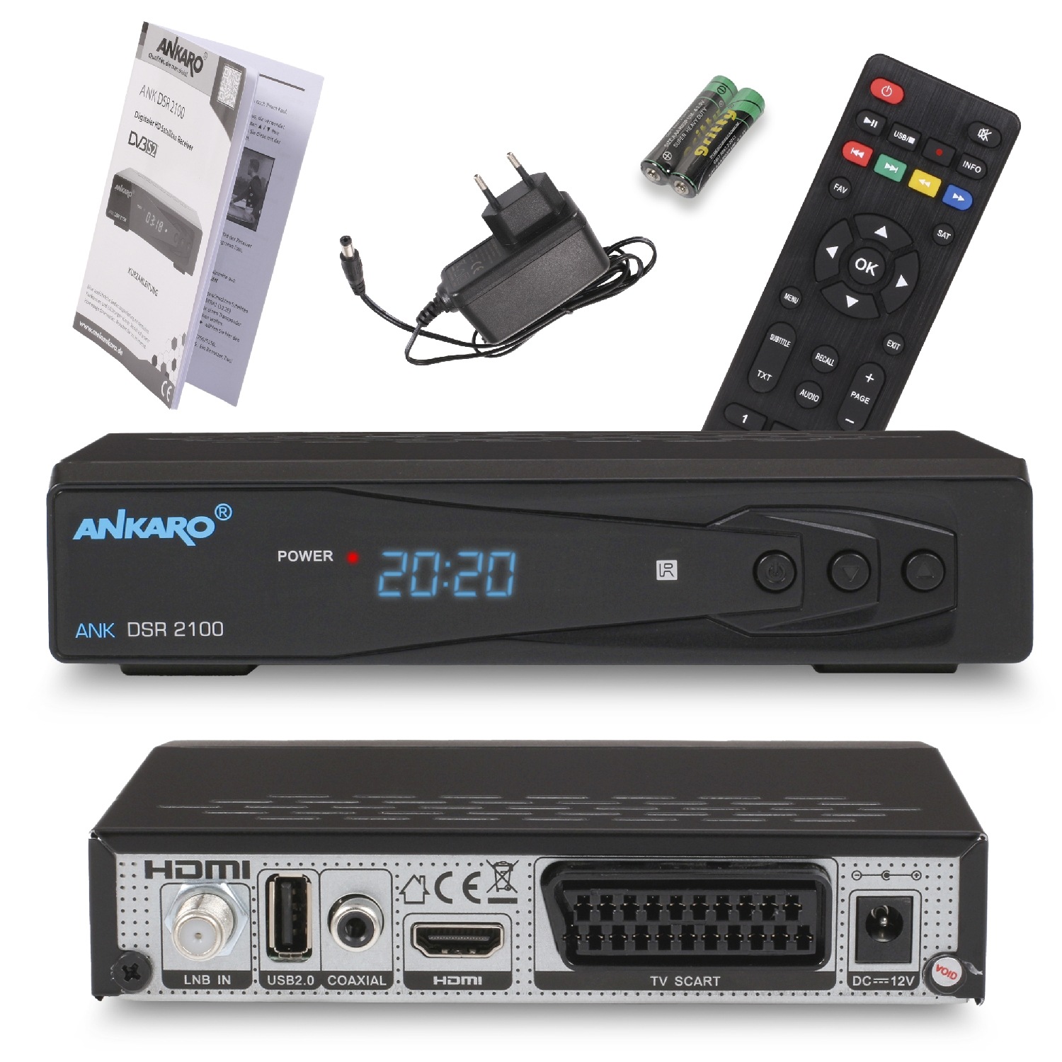 Ankaro SAT-Receiver »ANK DSR 2100 Full HD«, ( ), PVR Ready