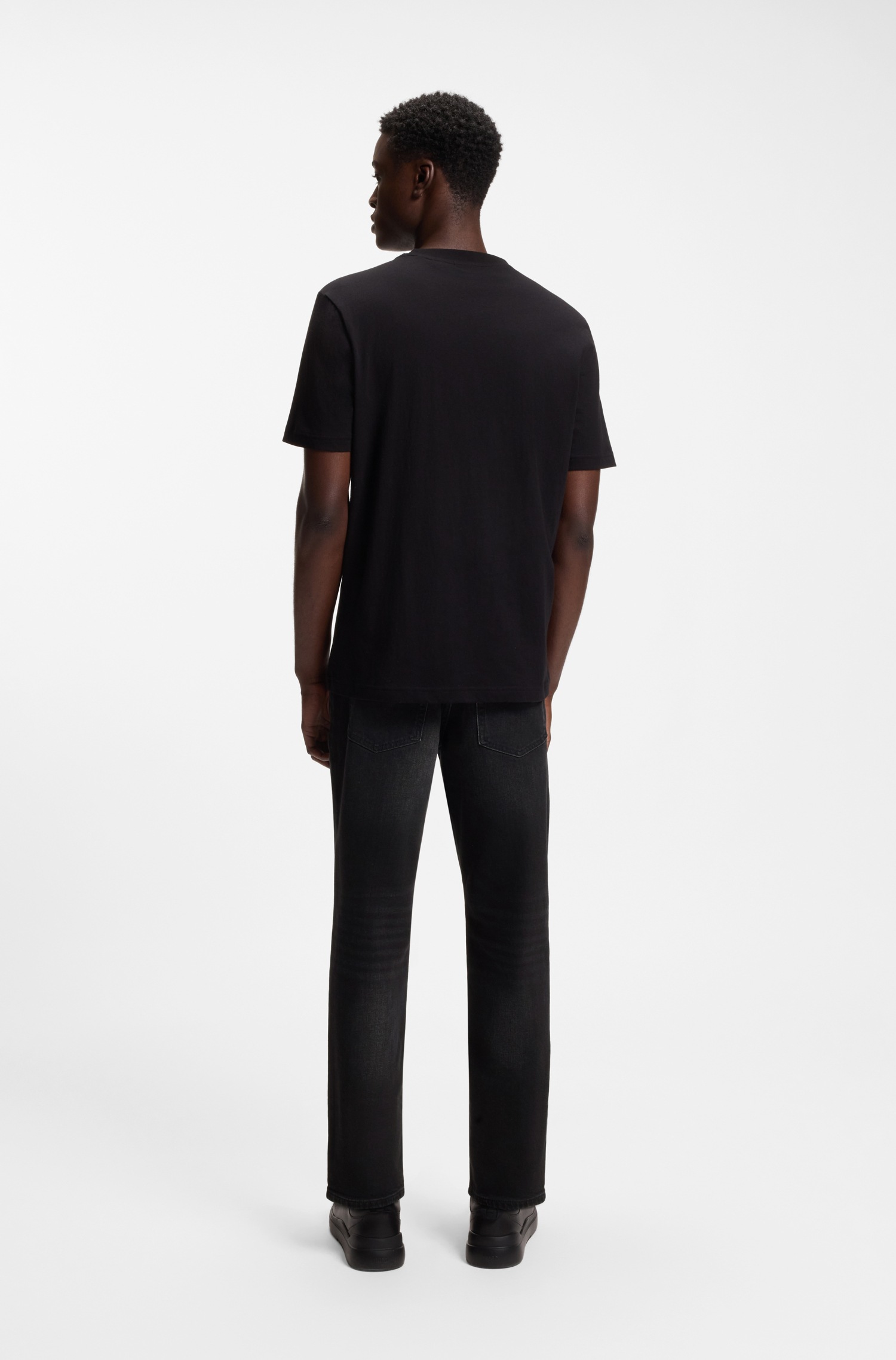 HUGO Tapered-fit-Jeans »HUGO 634« aus Stretch-Denim, mit Knopfleiste