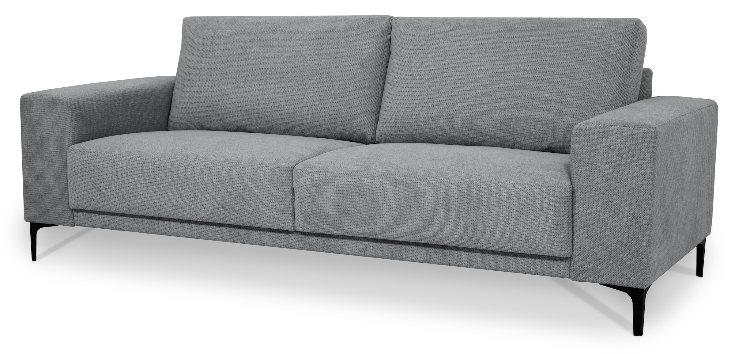 Places of Style 3-Sitzer »Xander«, Breite 224 cm, Soft-Touch Chenille, schwarze Metallfüßen