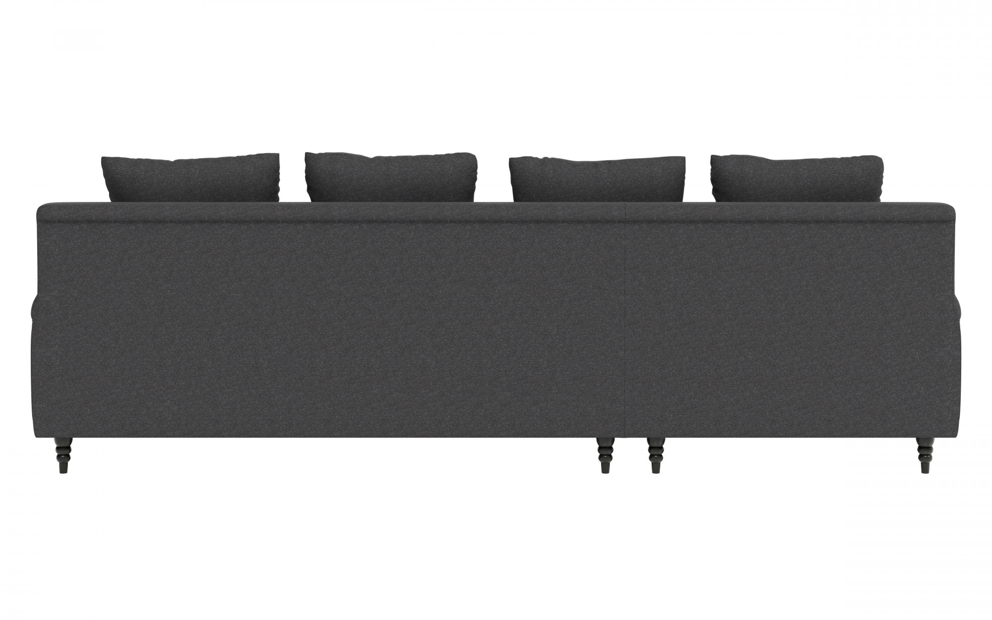 Home affaire Ecksofa »NORIN L-Form«, zwei Fußarten: vorne - Rollen, hinten - Holzfüße