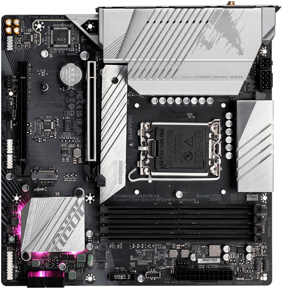 Gigabyte Mainboard »B760M AORUS ELITE AX«