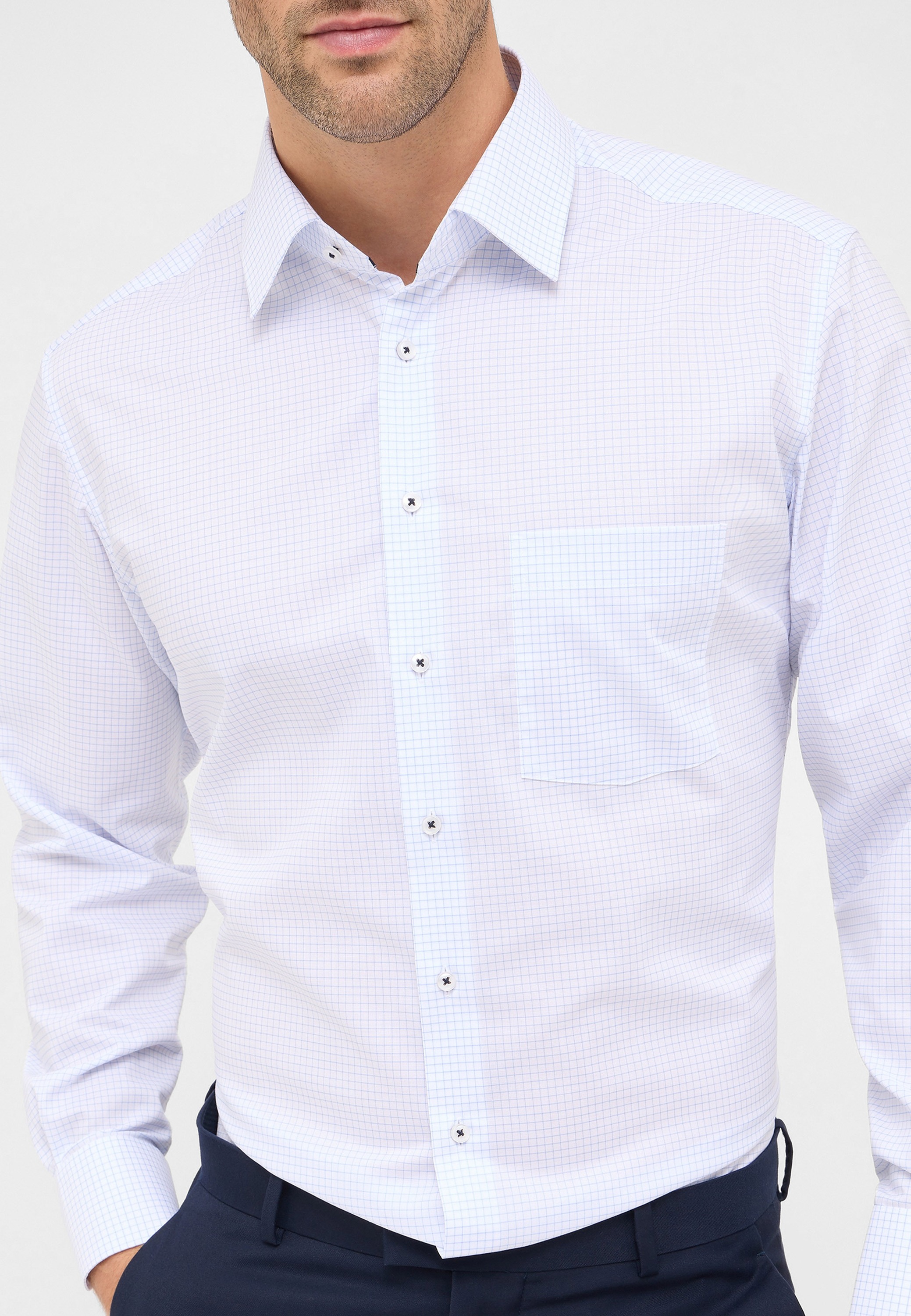 Eterna Langarmhemd »MODERN FIT« NON IRON (bügelfrei)