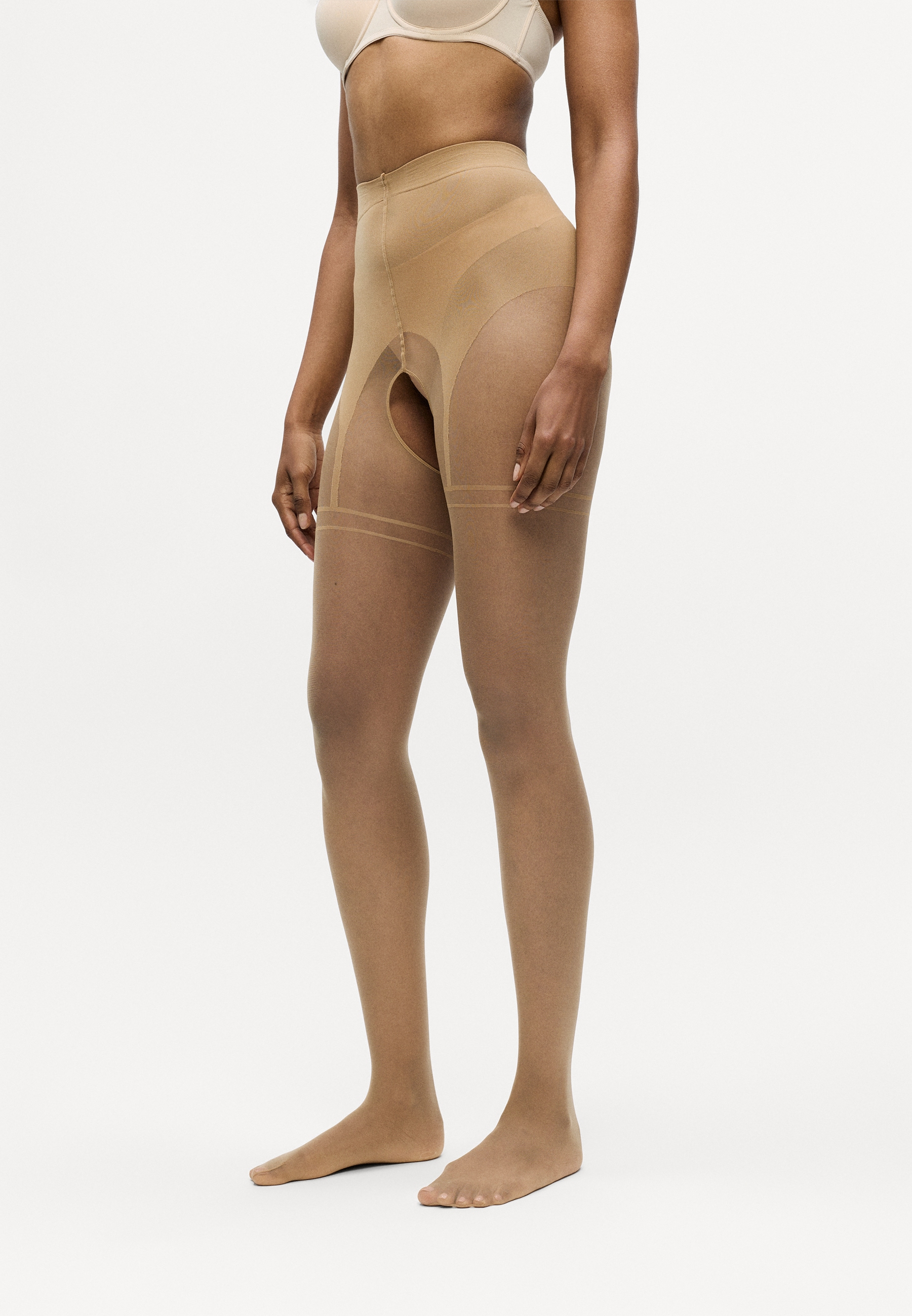 Camano Feinstrumpfhose 20 DEN transparenter 20DEN-Feinstrumpfbereich, mit matter Optik