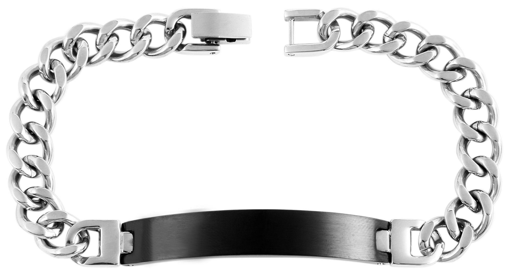 Adelia´s Panzerarmband »Unisex Armband ¿ Panzerarmband aus Edelstahl 21 cm«