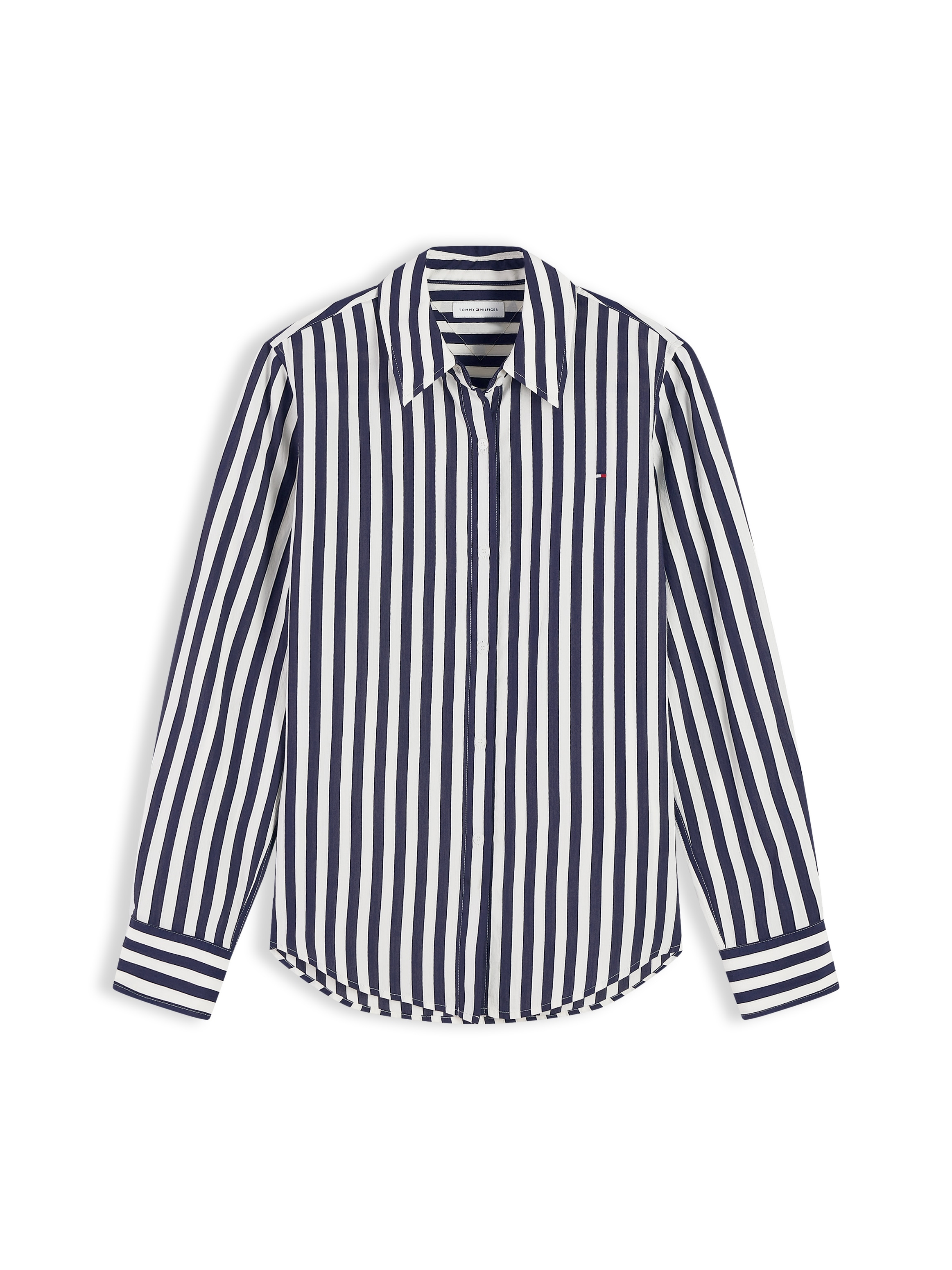 Tommy Hilfiger Langarmbluse »FLUID REGULAR STP SHIRT« Viskosemischung, regular fit