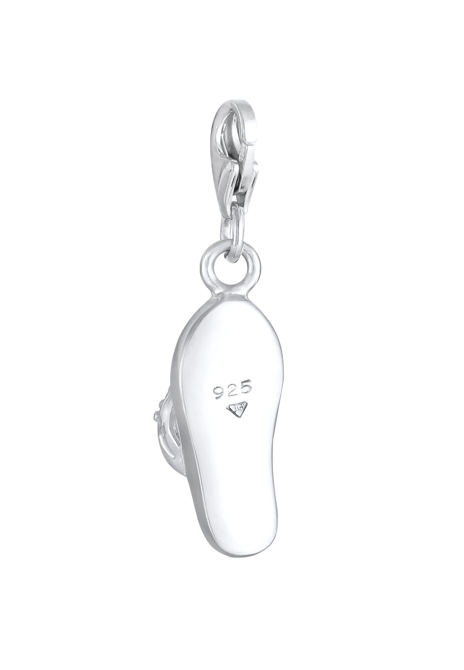 Nenalina Charm-Einhänger »Charm Anhänger Sandale Zirkonia Kristalle 925 Silber«
