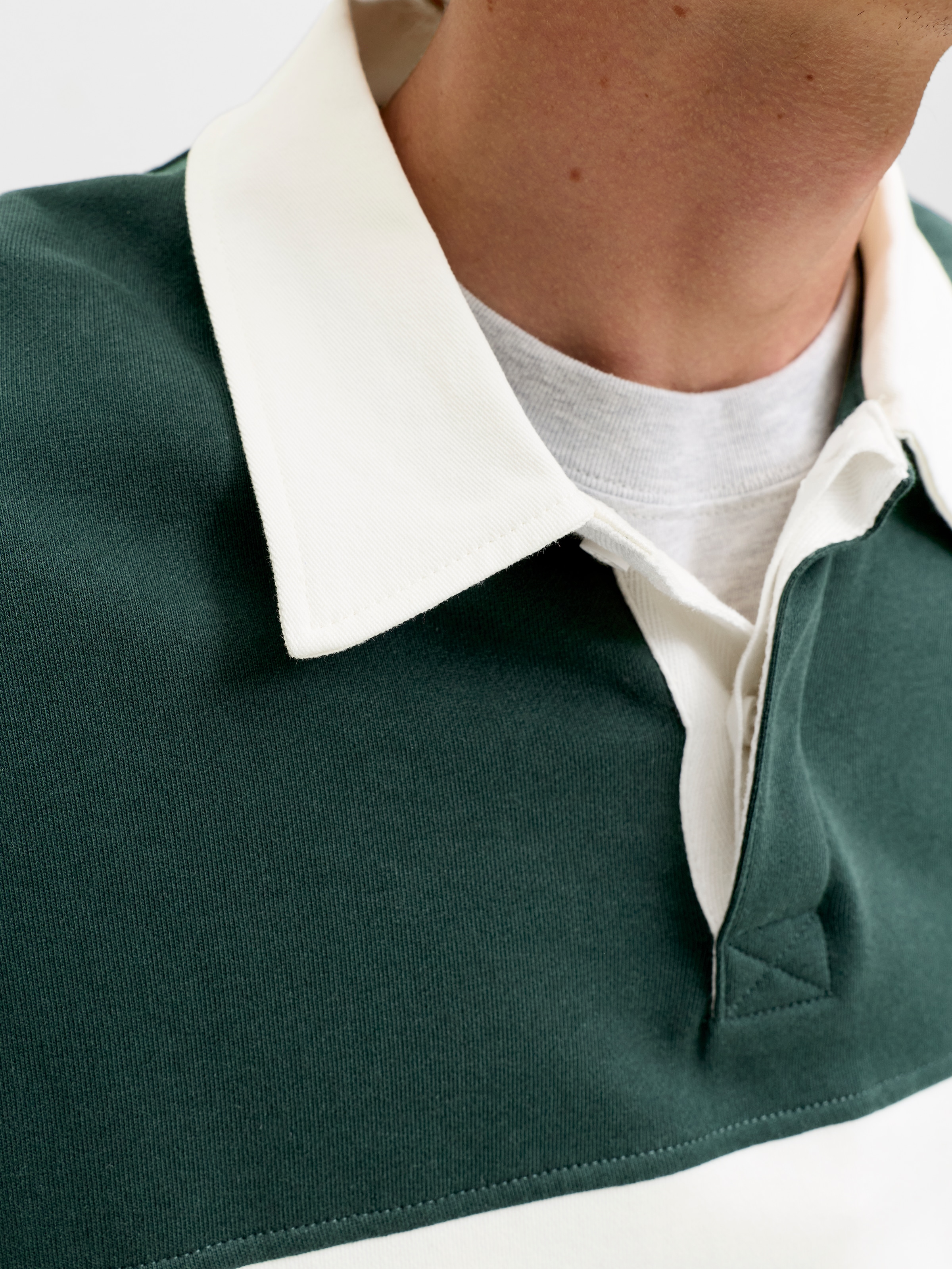 Jack & Jones Sweatshirt »JORFREDERIKSBERG BLOCKING SWEAT POLO SN«, Baumwolle, relaxed fit
