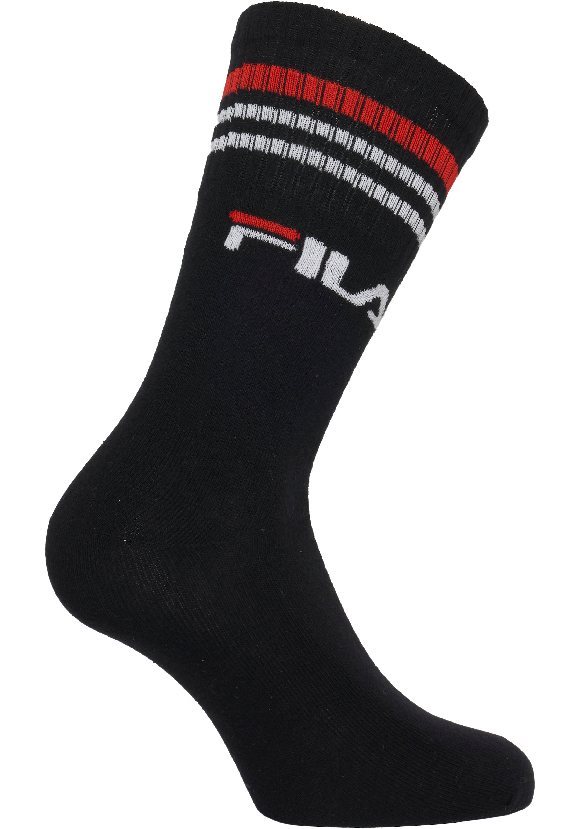 Fila Sportsocken »UNISEX LIFESTYLE PLAIN SOCKS«, (6 Paar), mit Logo-Schriftzug