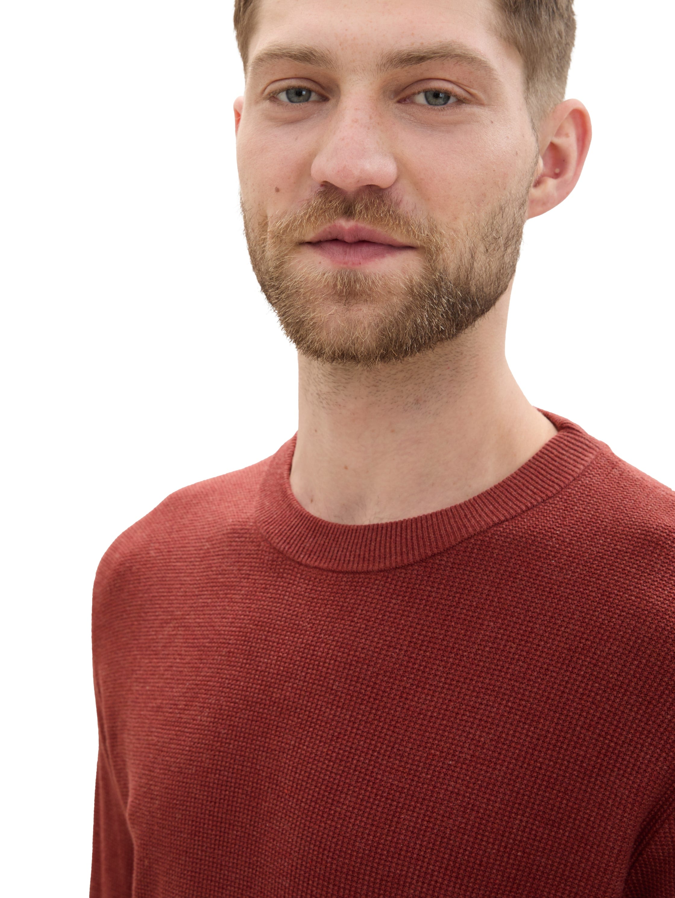 TOM TAILOR Rundhalspullover, mit Rundhalsausschnitt