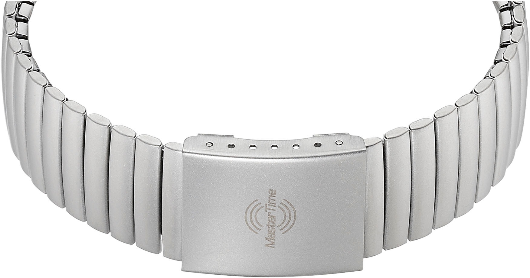 MASTER TIME Funkuhr »Super Power«, Armbanduhr, Quarzuhr, Herren, Datum, Leuchtzeiger, Flexband, Zugband