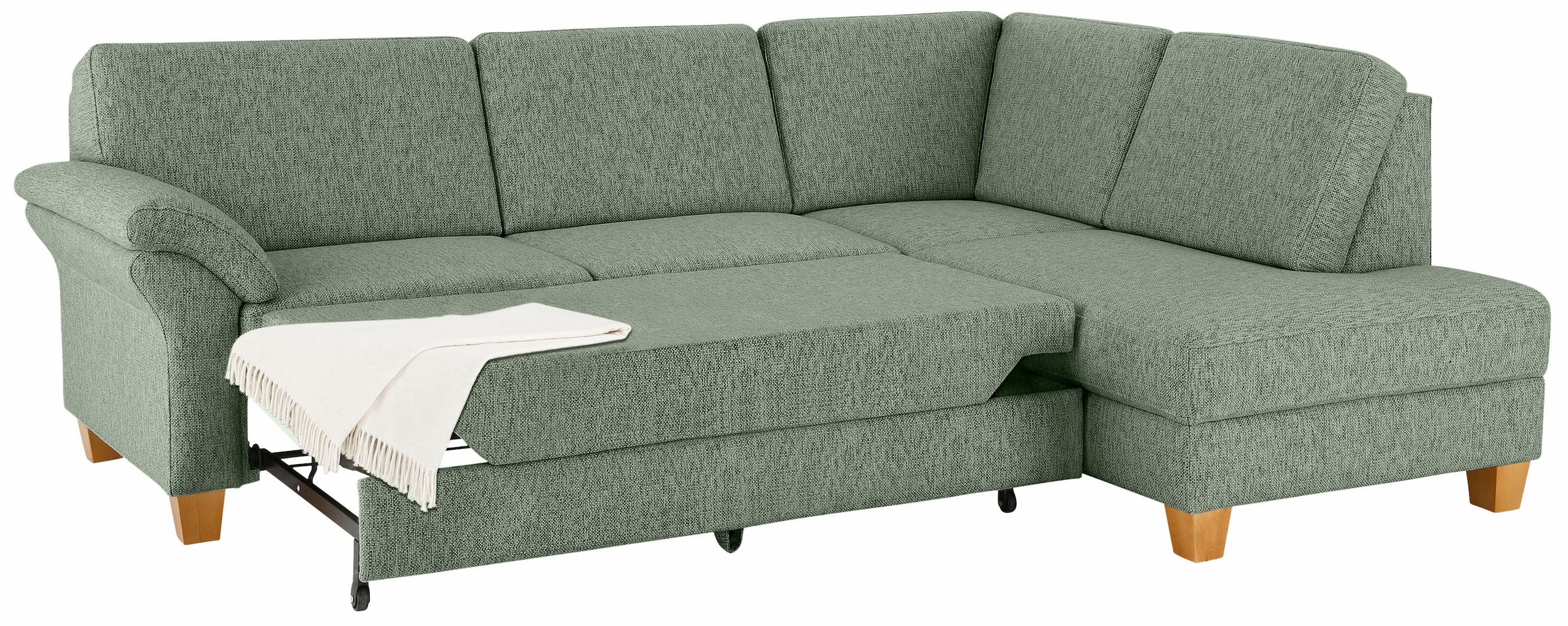 Home affaire Ecksofa »Borkum L-Form, B: 249 cm - OTTO. Verlässliche Qualität.« optional Bettfunktion, Federkern