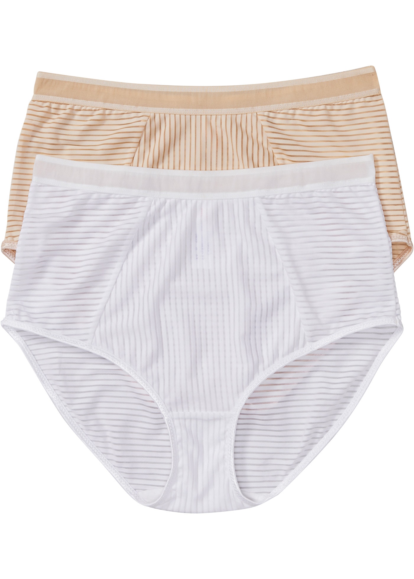 bonprix Taillenslip »Highwaist Slip ( 2er Pack)« Packung, 2 Stk. Highwaist Slip, aus Polyamid und Elasthan, bequeme Passform