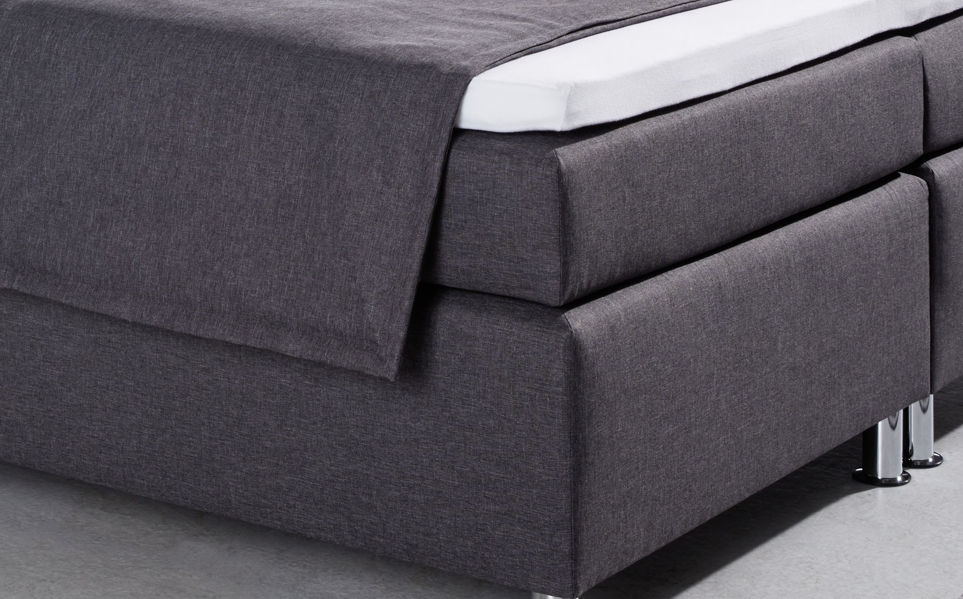 hapo Boxspringbett »ATLANTA« Topper separat erhältlich!,  erhältlich in verschiedenen Breiten, Farben & Maratzenarten