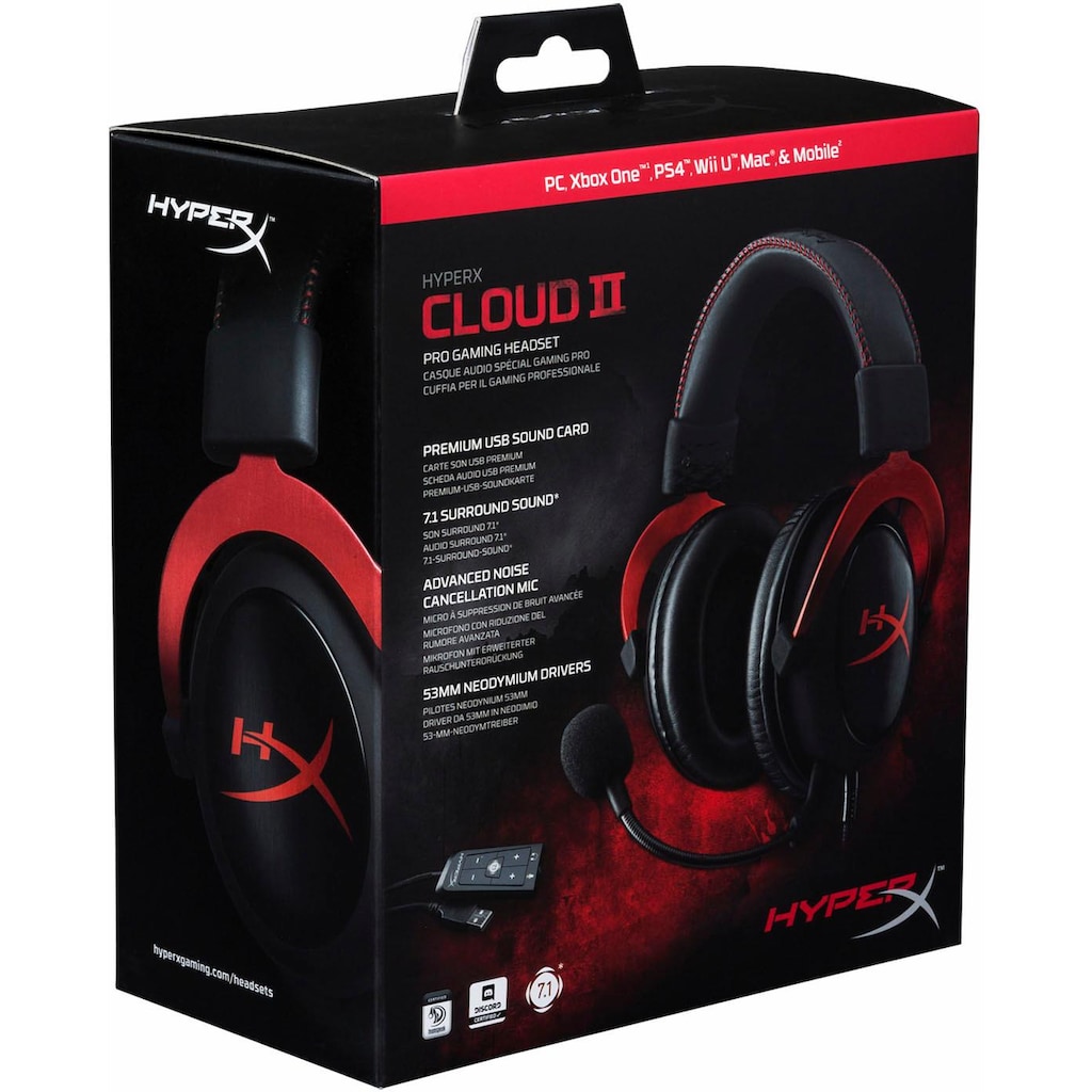 HyperX Gaming-Headset »Cloud II«, Rauschunterdrückung