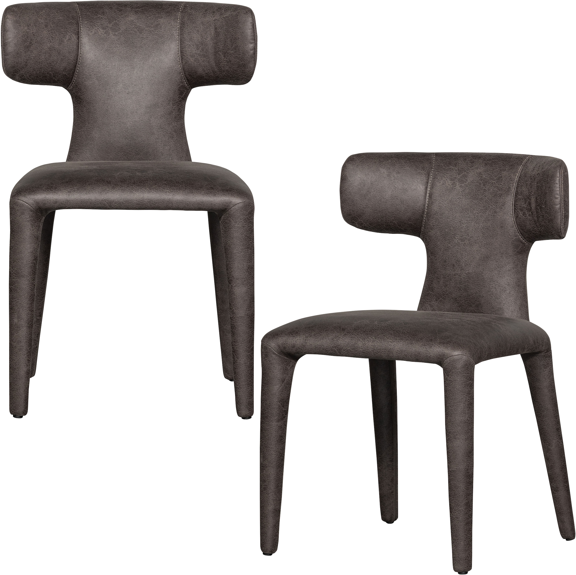 WOOOD Esszimmerstuhl »Permit aus Kunstleder komplett gepolstert H 78 x B 52 cm« (Set) 2 Stk.4-Fuß-Gestell, gepolstert, H 78 cm x B 52 cm