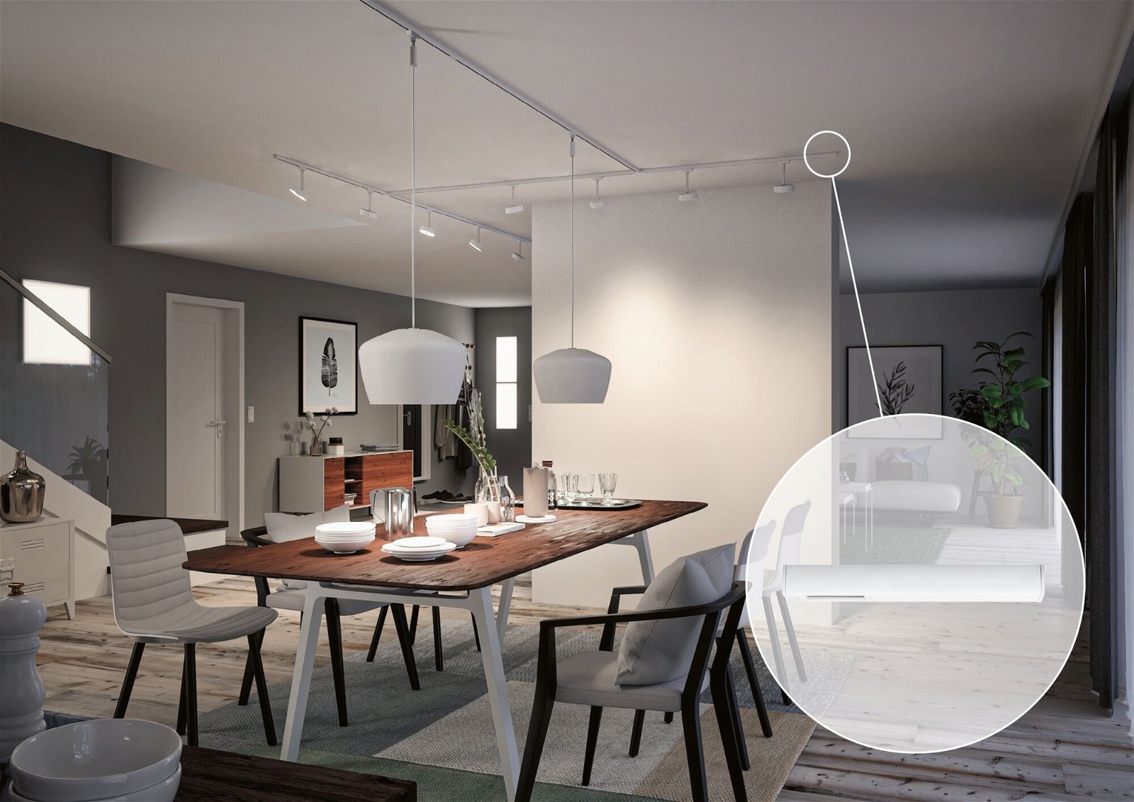 Paulmann Schienensystem-Einspeiser »URail Einspeisung Ende  161x18mm max. 1.000W« 1 Stk. tlg. Einzelspot, dimmbar